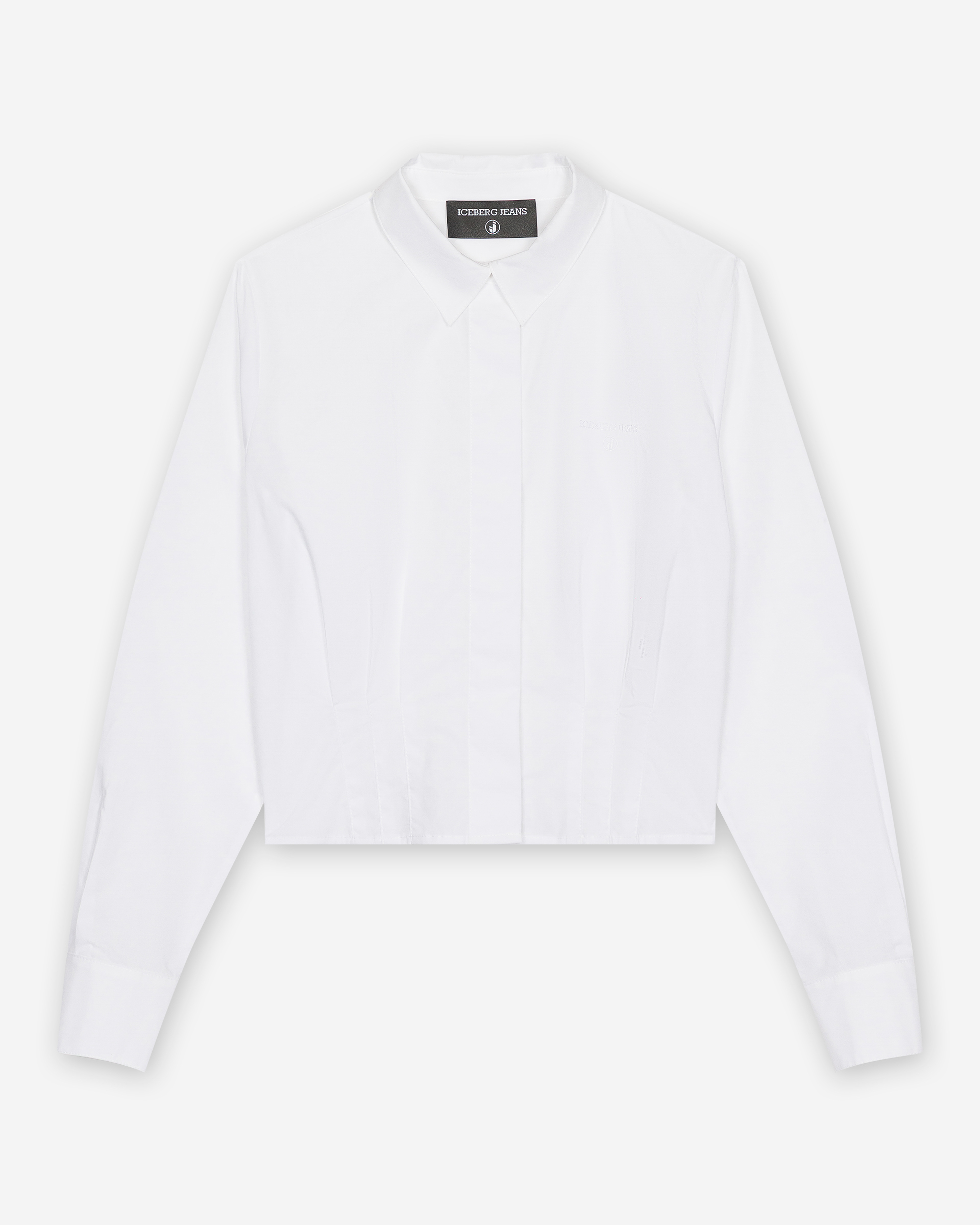 Camisa cropped Iceberg Jeans G081-JOP1 Branco