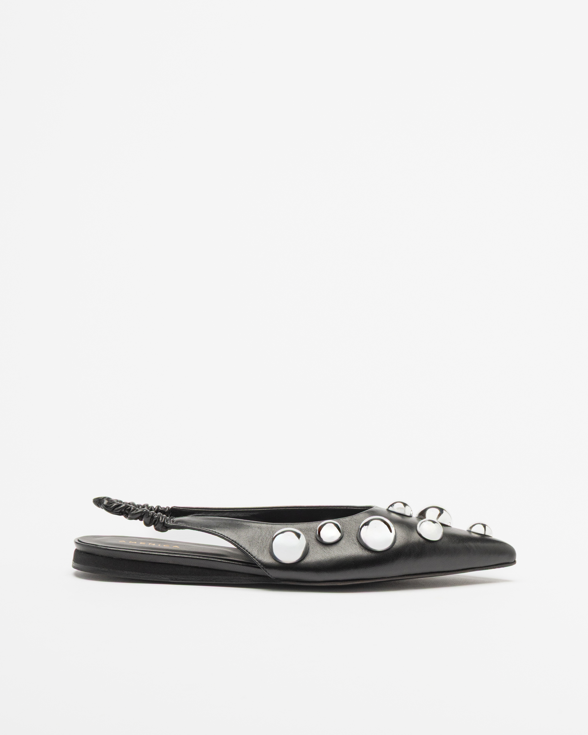 Sapato aberto atrás Amenica LOREN N122 Preto