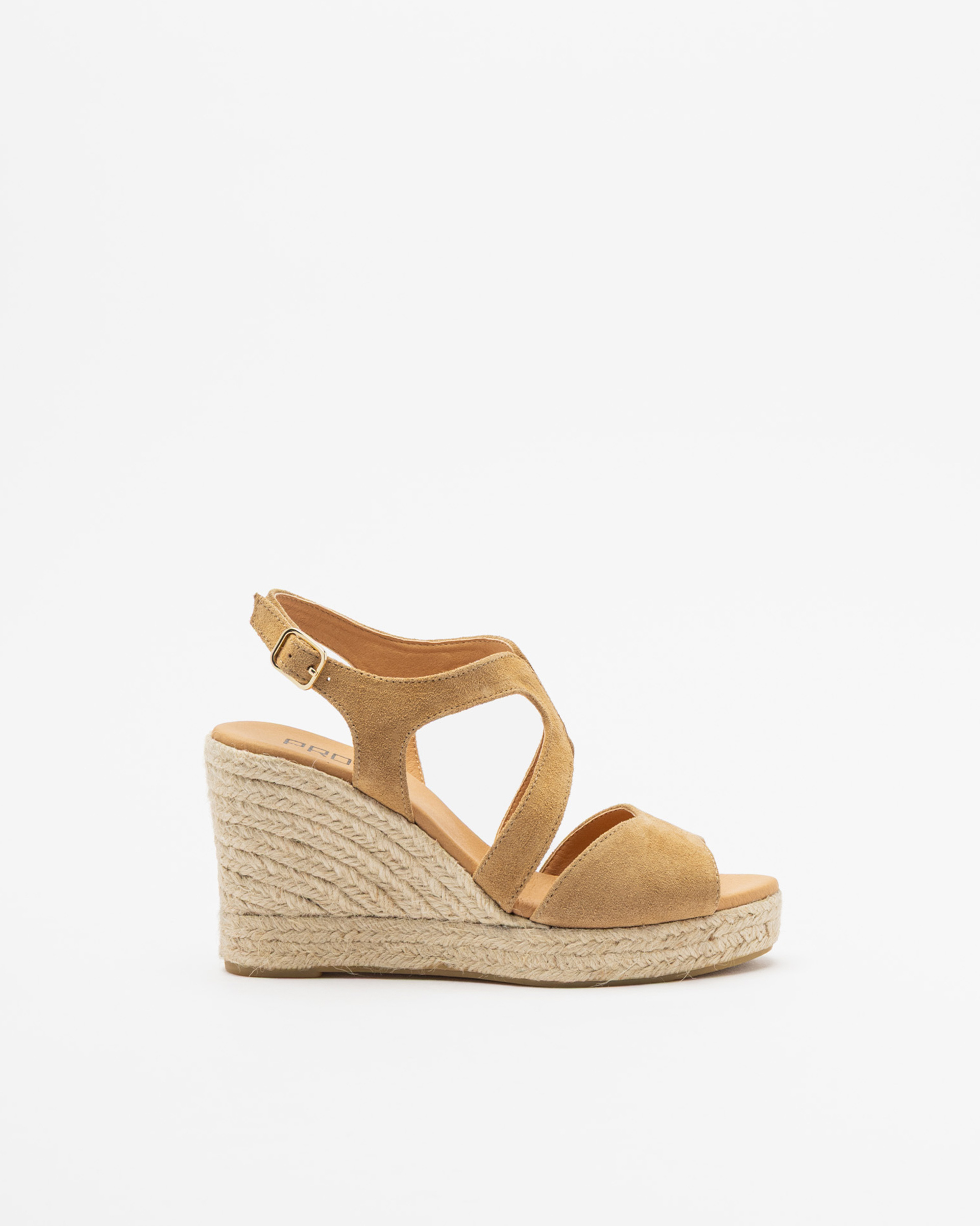 Sandálias de cunha PROF 26YU2549 Taupe