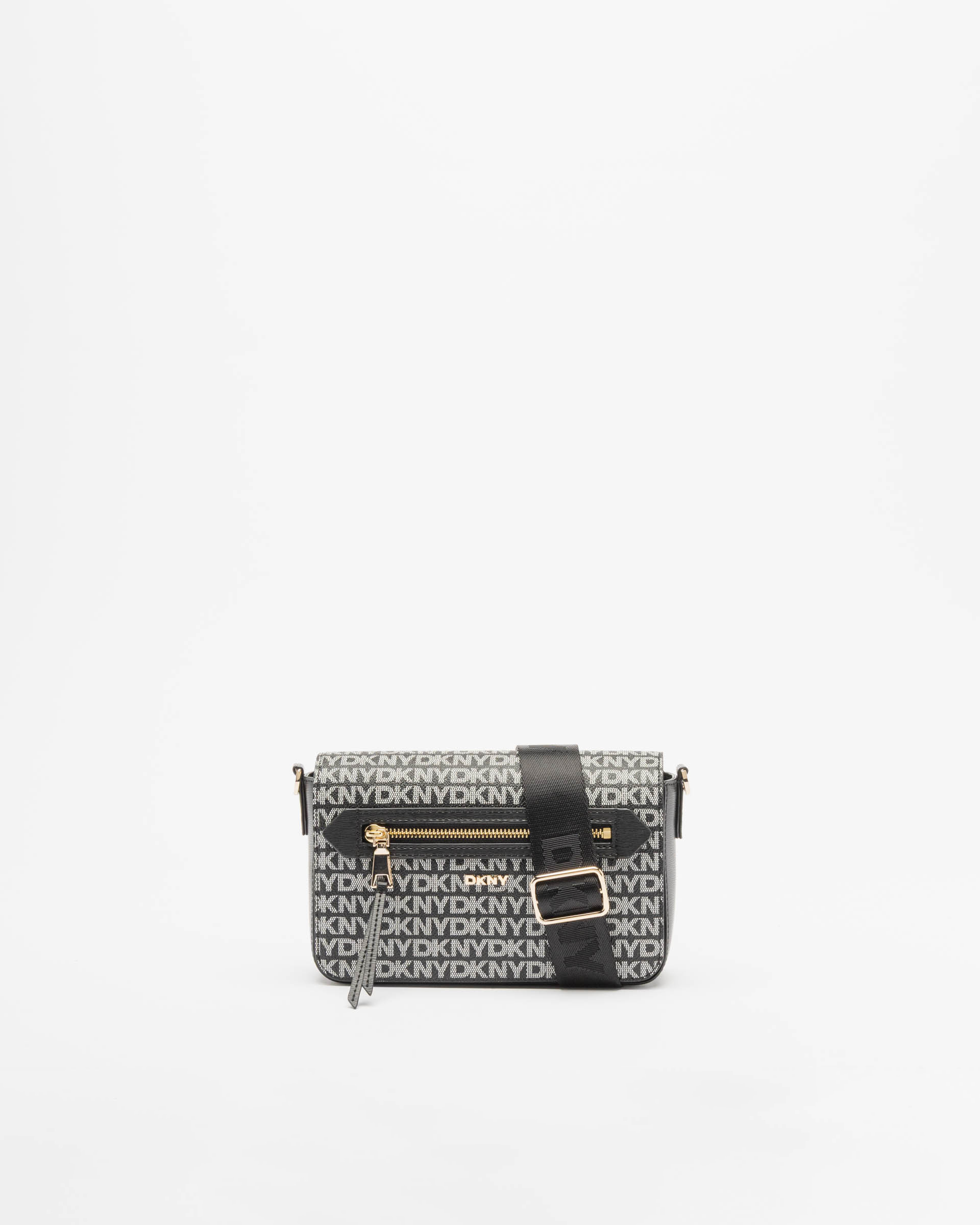 Mala à tiracolo Dkny Bryant Ave MD Flap Preto
