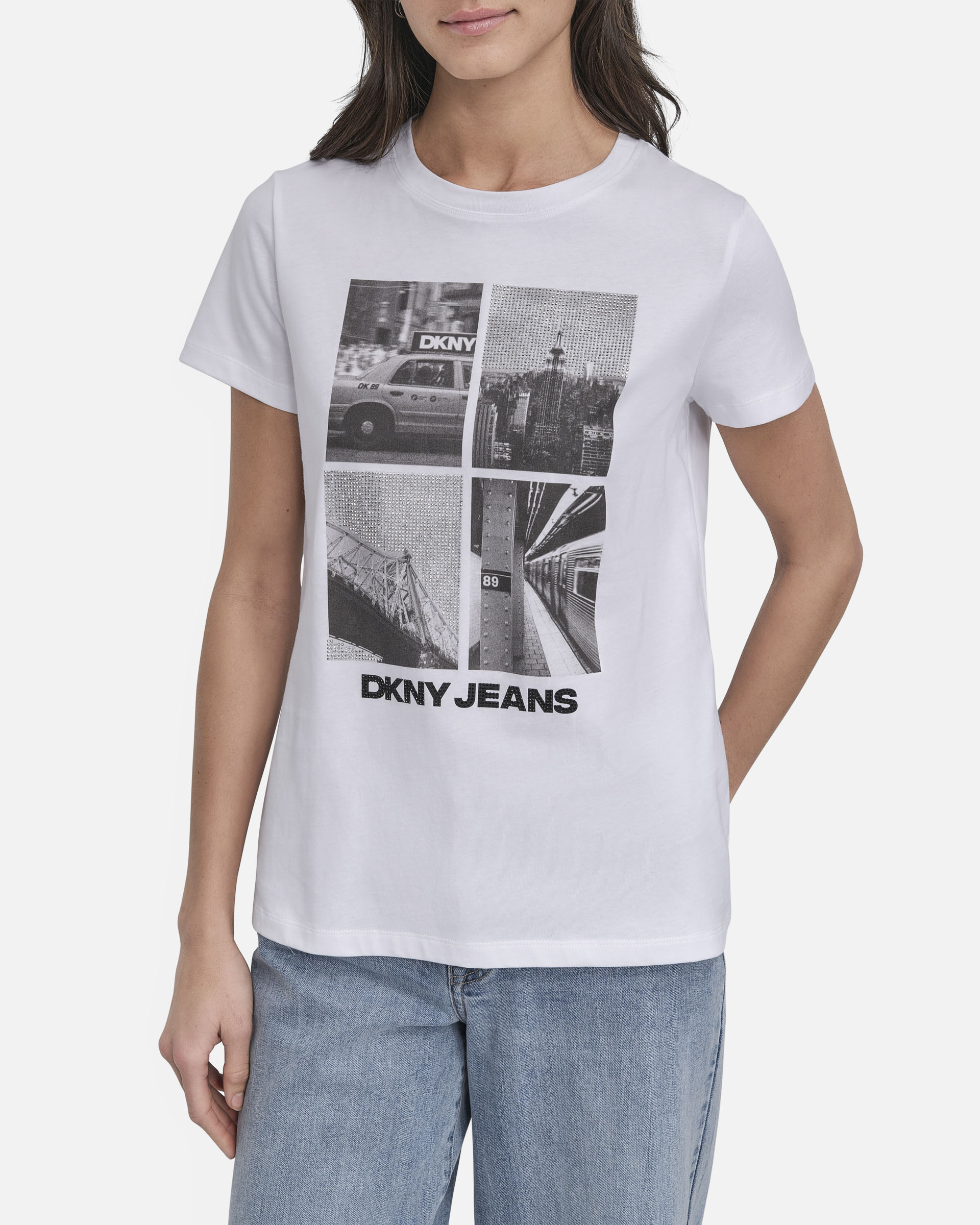 T-shirt DKNY Jeans DJ5T1526 Branco