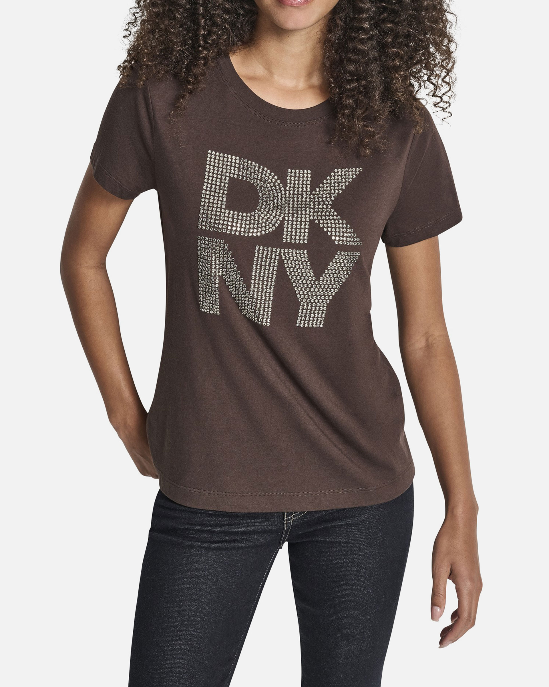 T-shirt DKNY Jeans DJ5T1628 Castanho