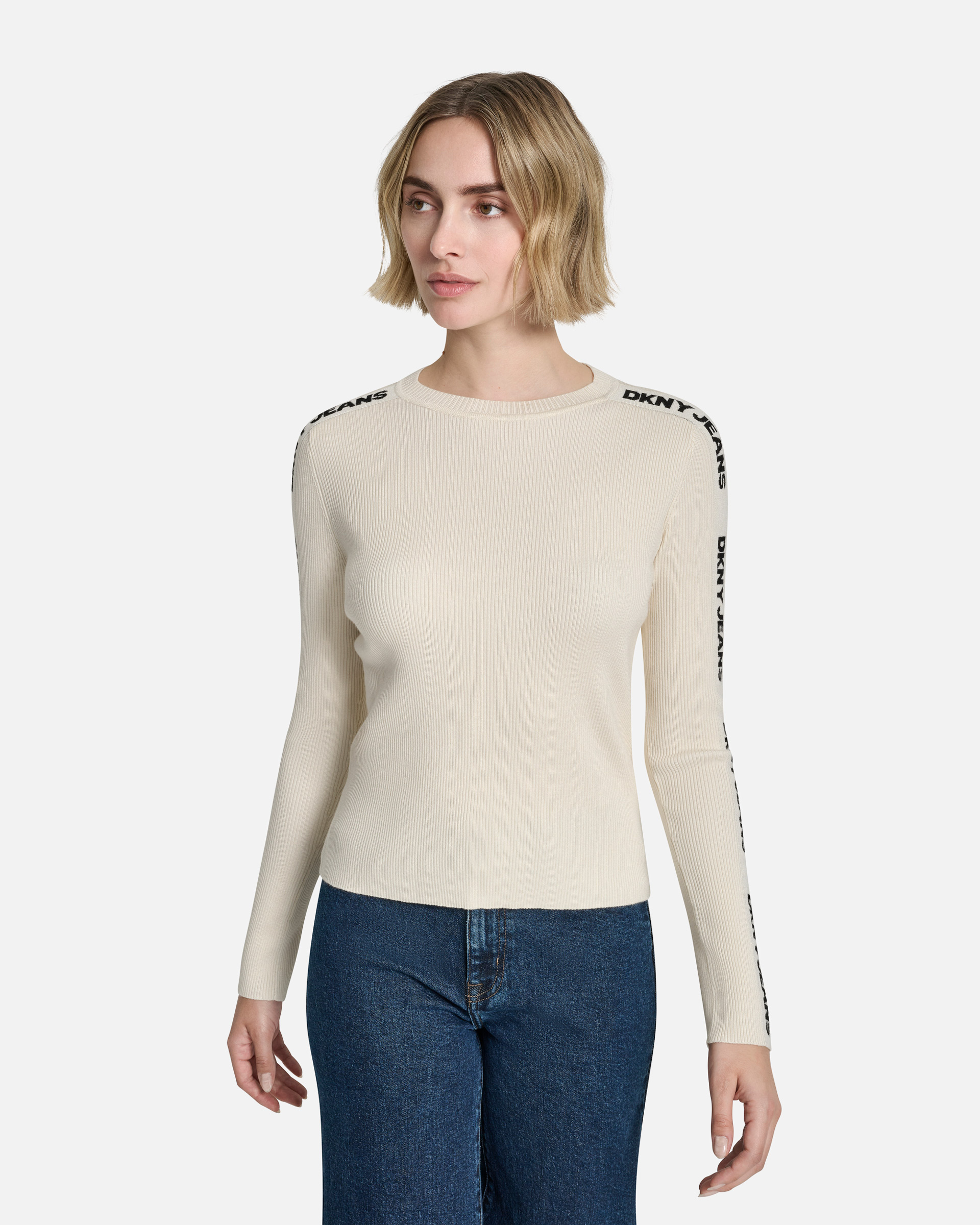 Camisola de malha DKNY Jeans DJ6R0104 Bege