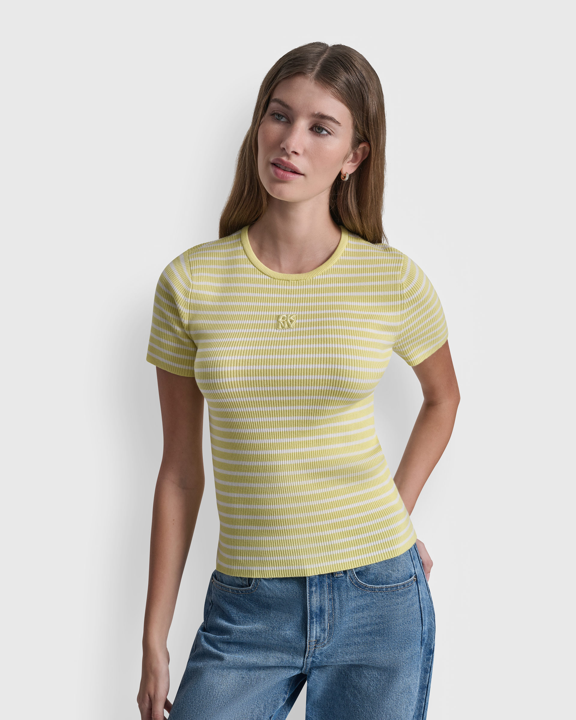 T-shirt DKNY Jeans DJ6R0150 Amarelo