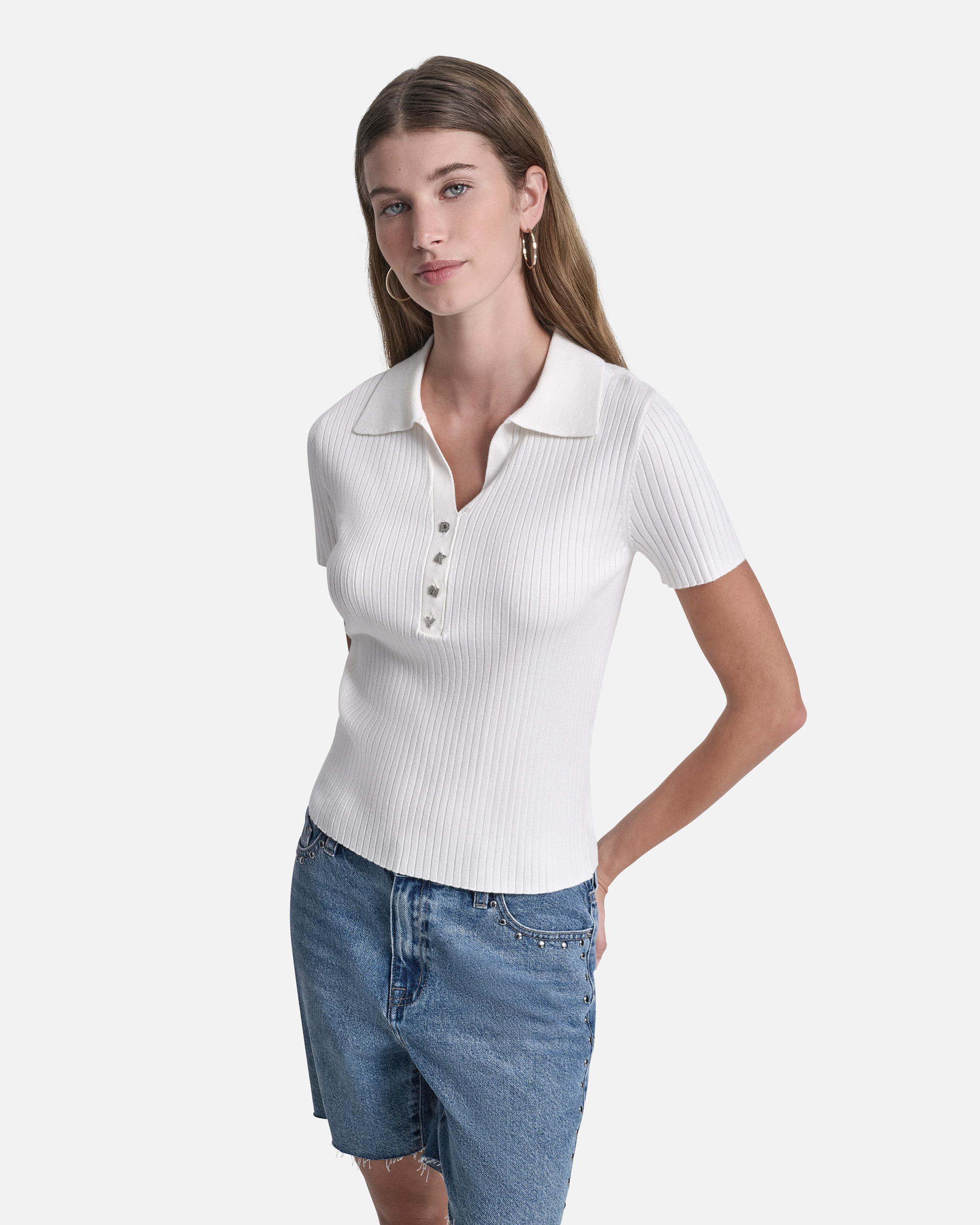 Polo DKNY Jeans DJ6R0236 Branco