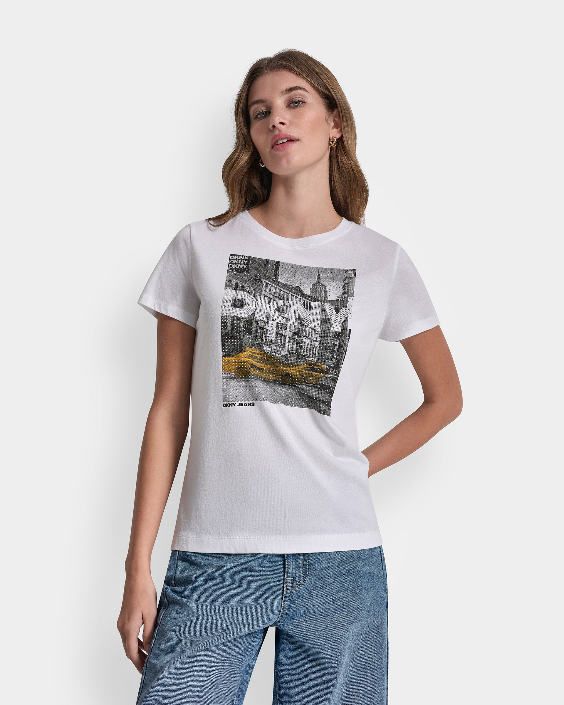 T-shirt Dkny DJ6T1748 Branco