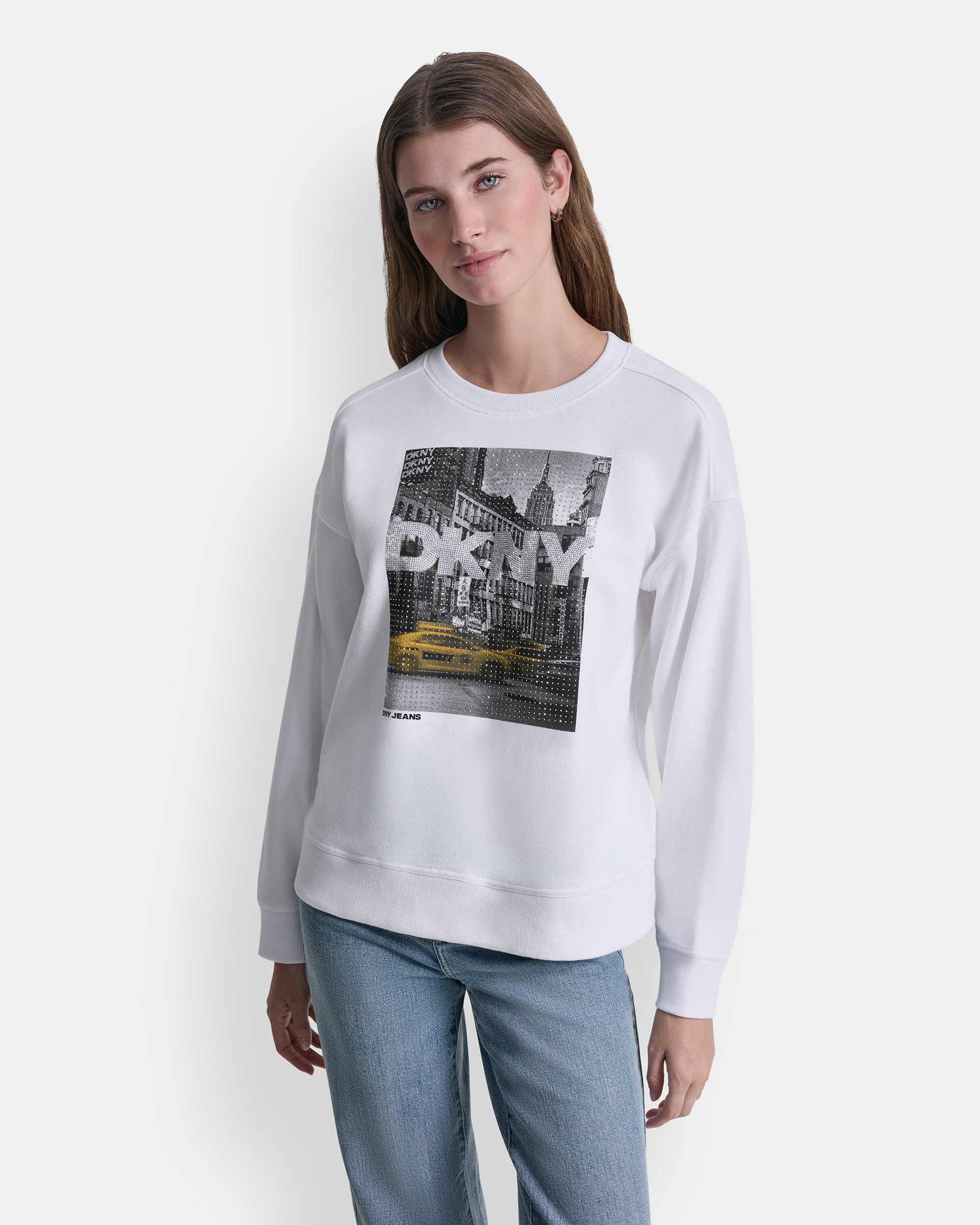Sweater DKNY Jeans DJ6T1759 Branco