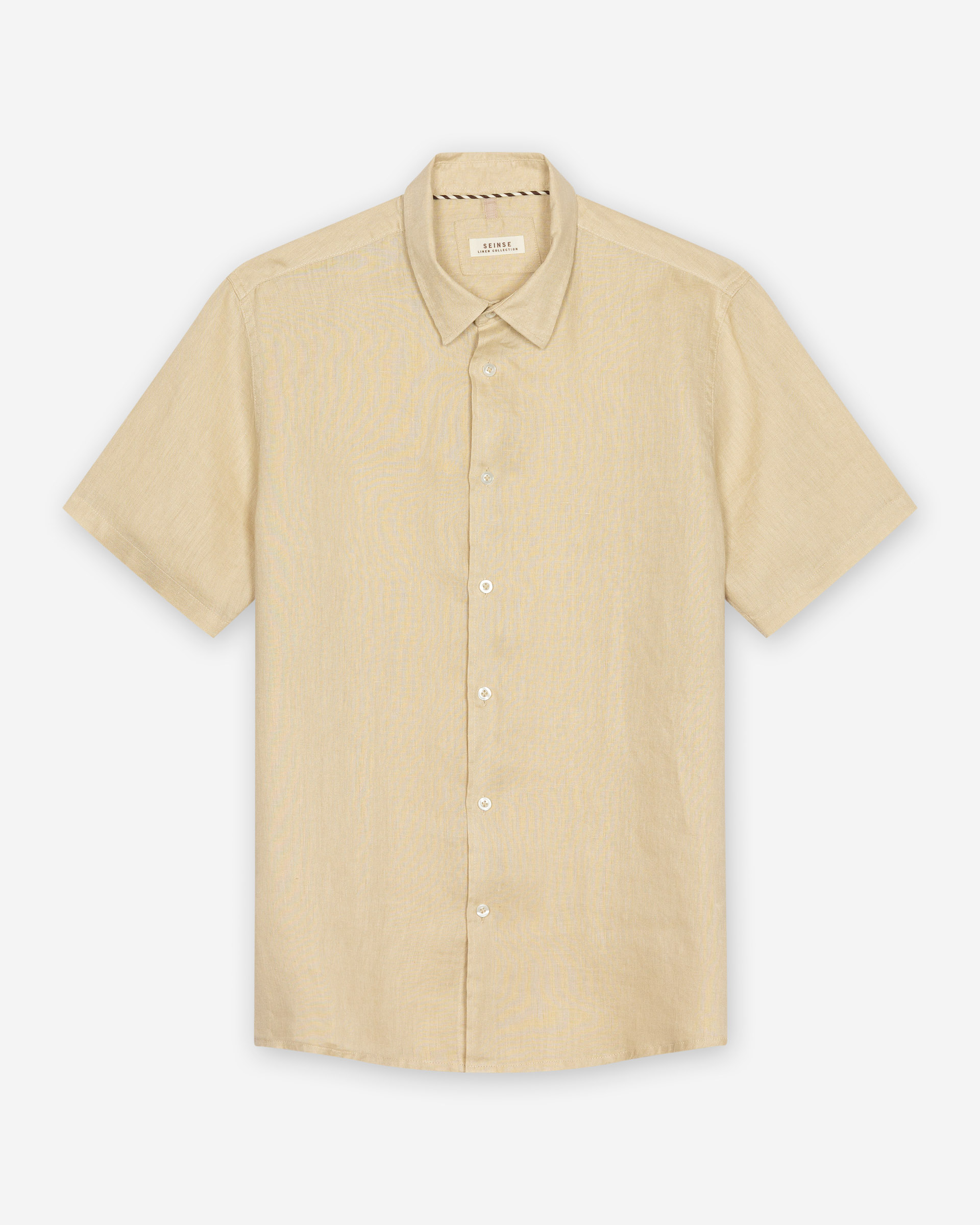 Camisa manga curta Seinse CE1083SS Bege