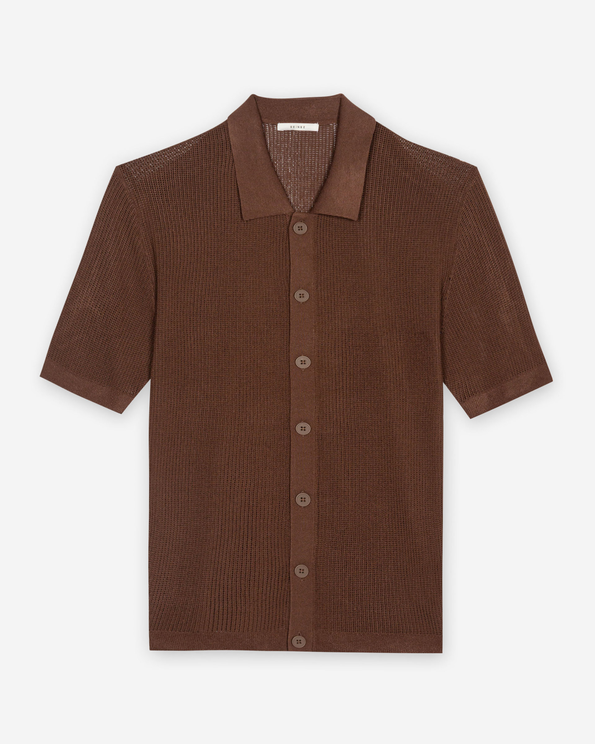 Camisa Seinse ME3204SS Castanho
