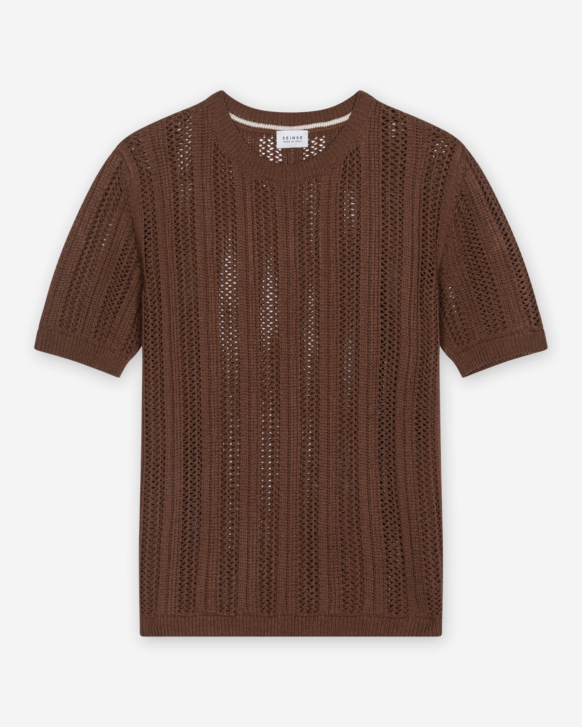 T-shirt Seinse ME3251SS Castanho