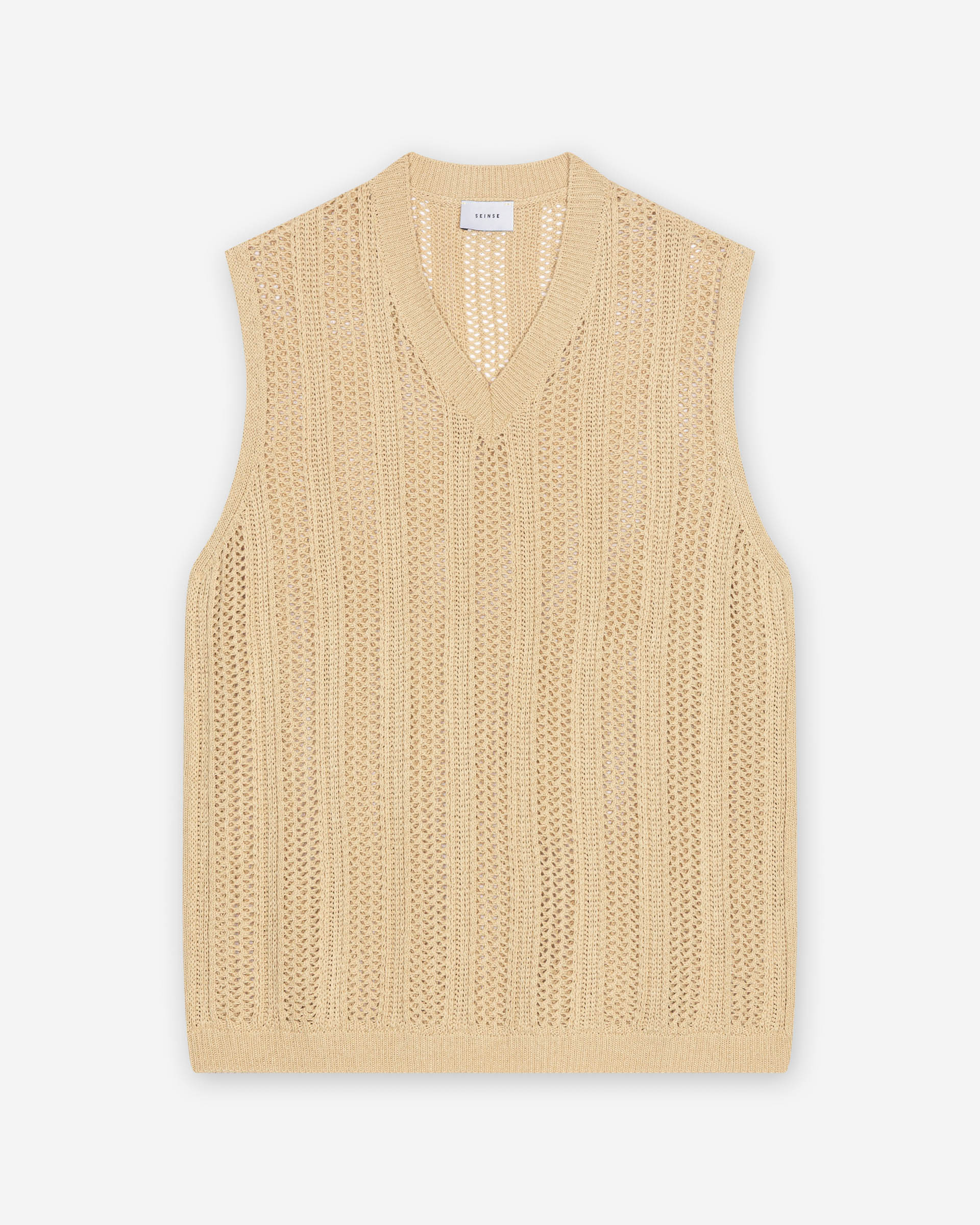 Pullover sem mangas Seinse ME3254SS Bege