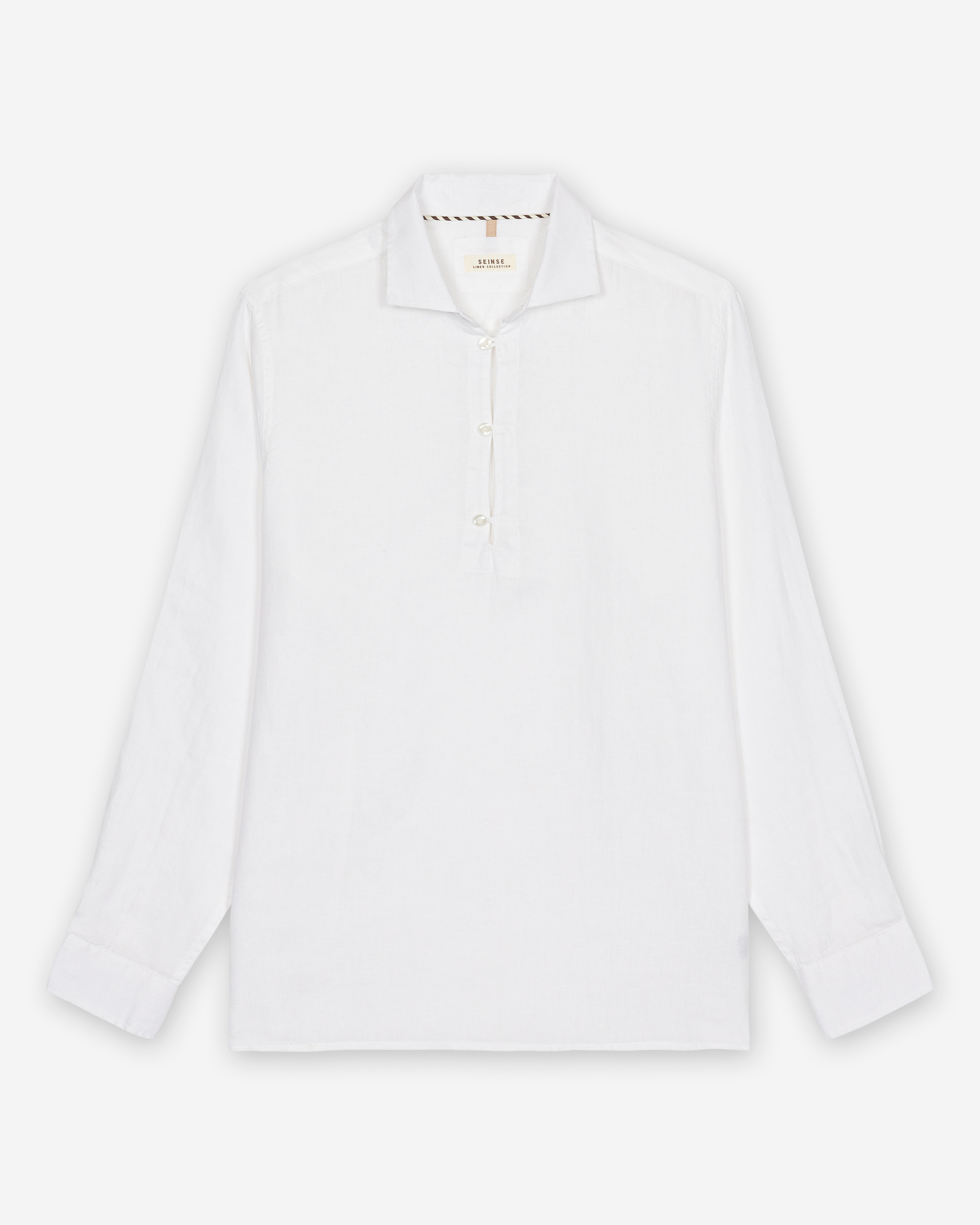 Camisa de linho Seinse CE1089SS Branco