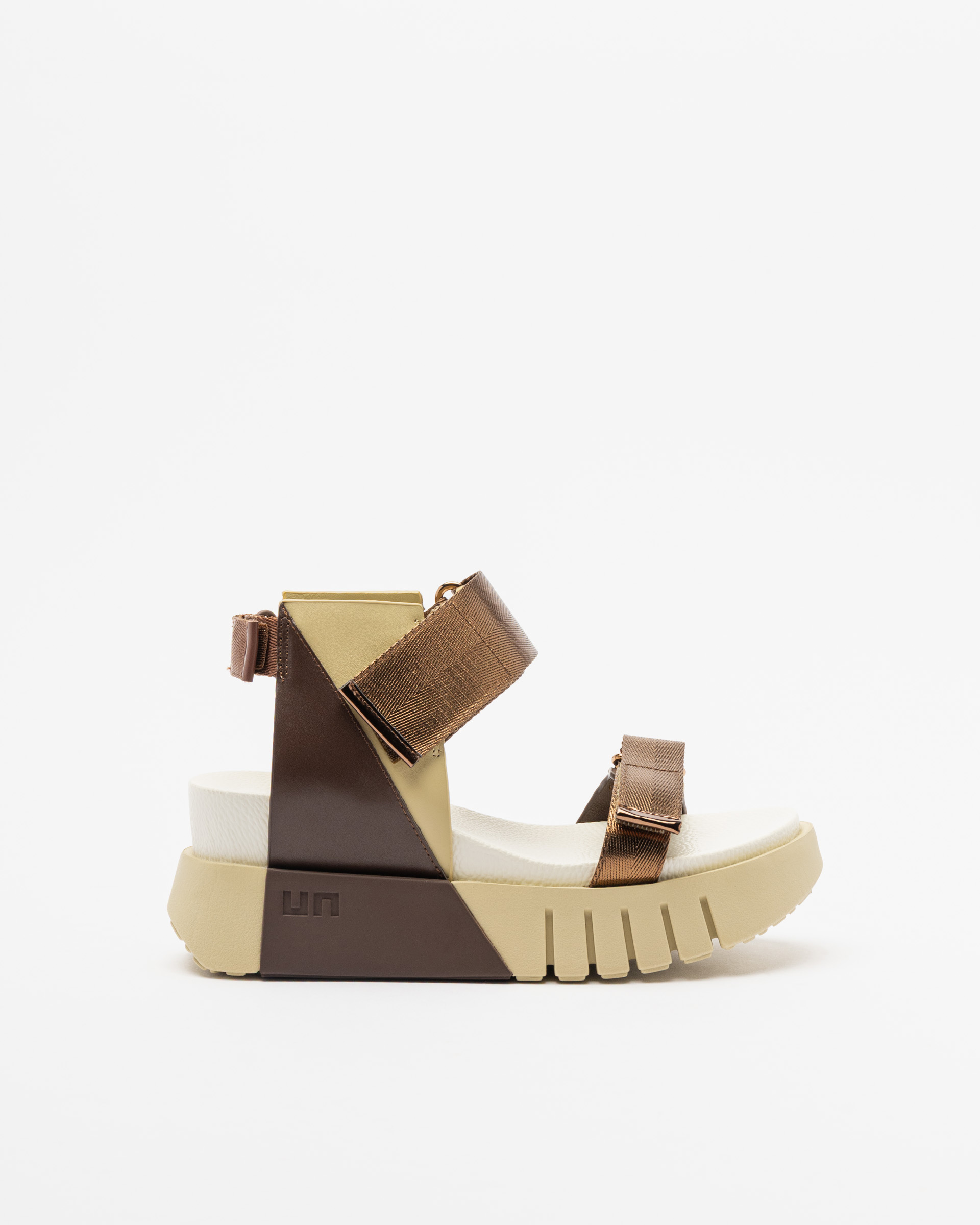 Sandálias de plataforma United Nude DELTA RUN Bronze