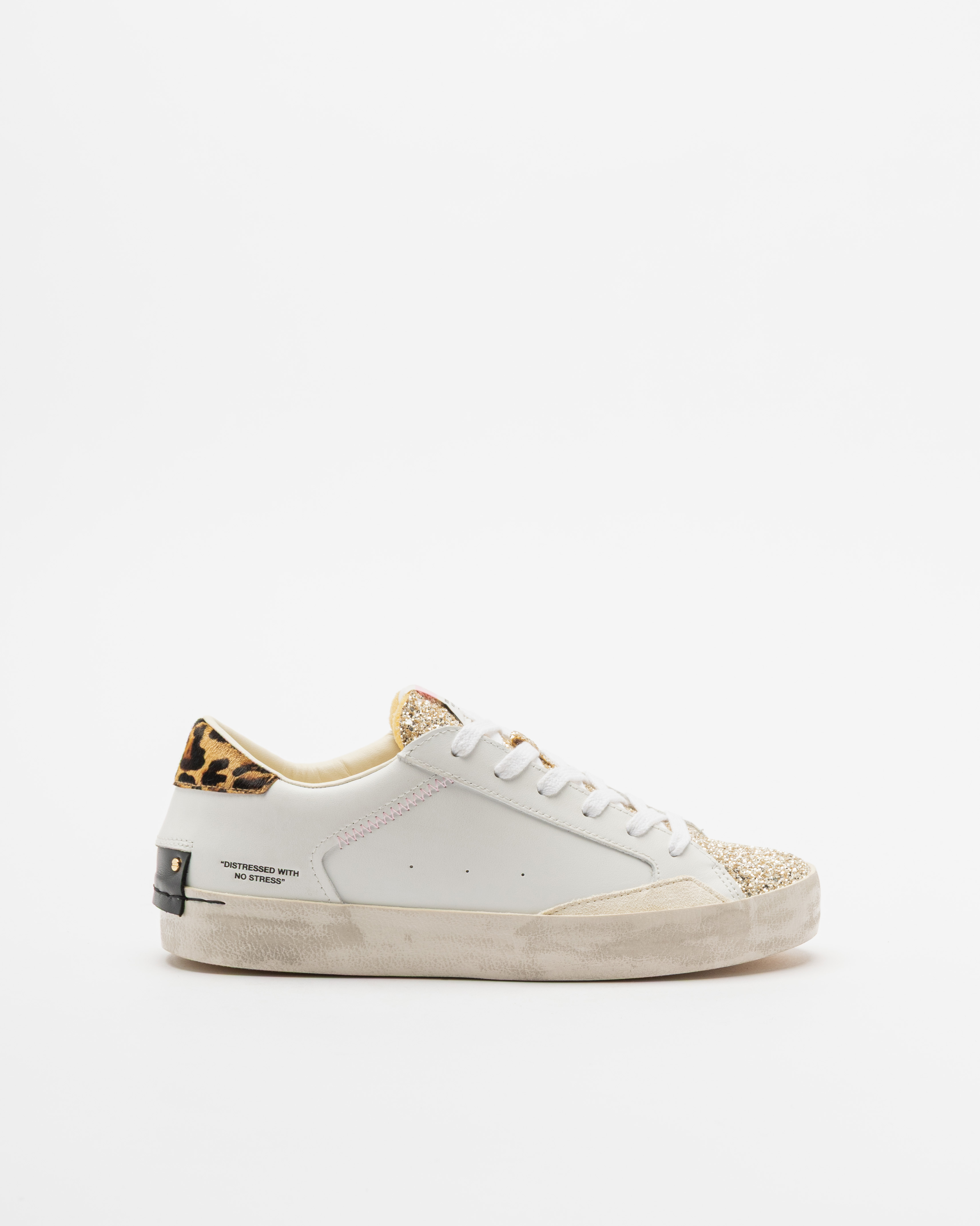 Sapatilhas Crime London Distressed Branco