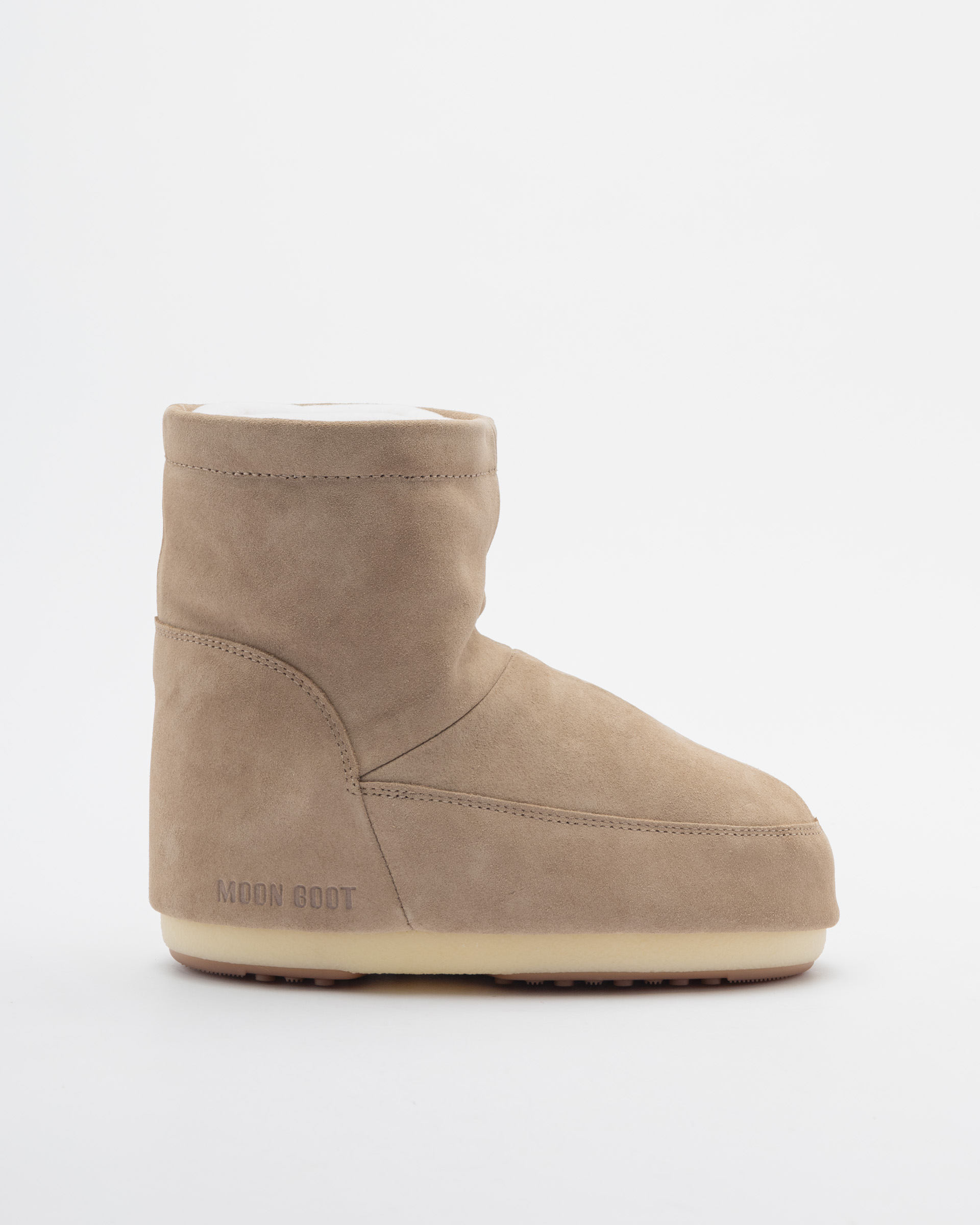 Botas Moon Boot Icon Low NoLace Suede Bege
