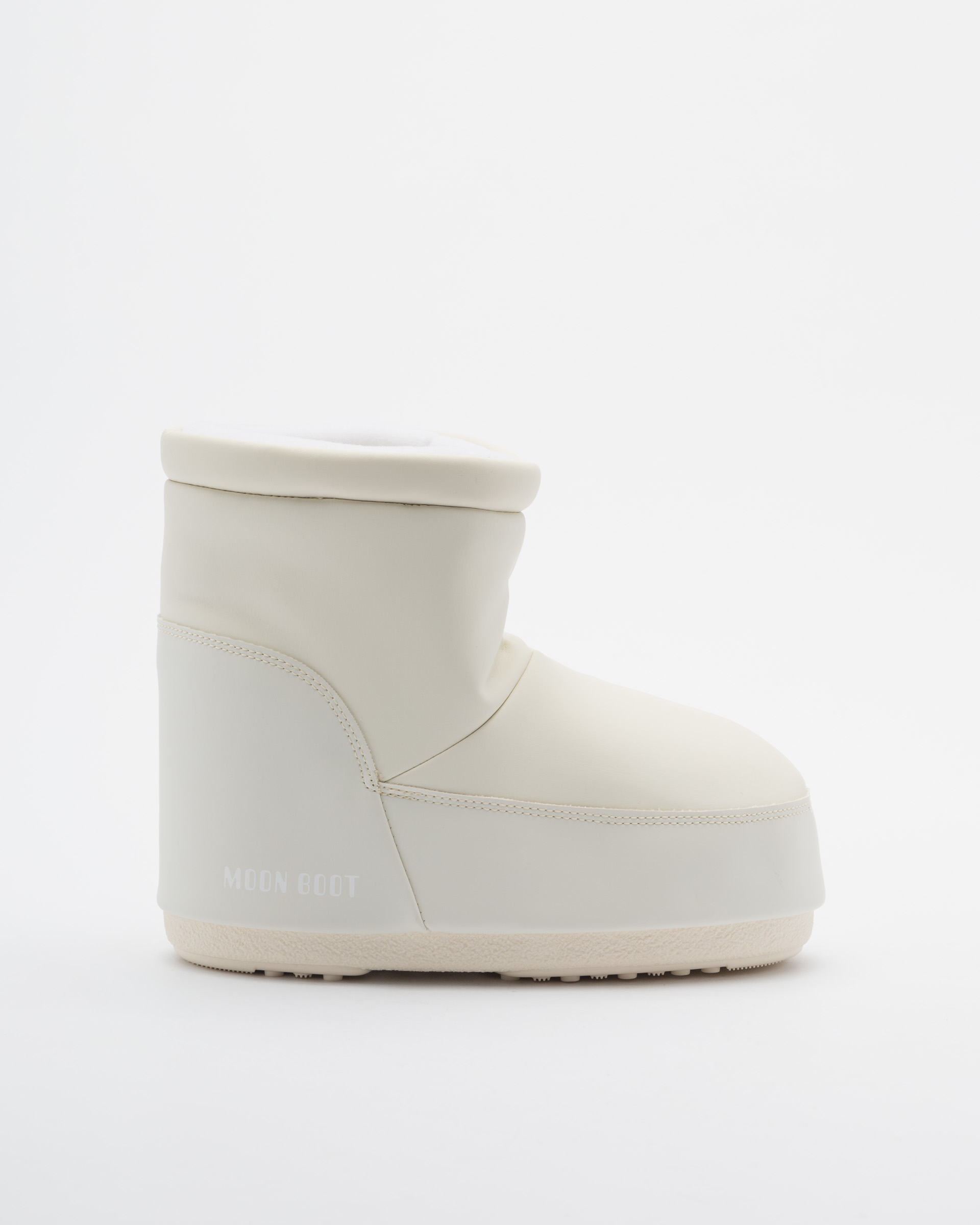 Botas Moon Boot Icon Low NoLace Rubber Branco