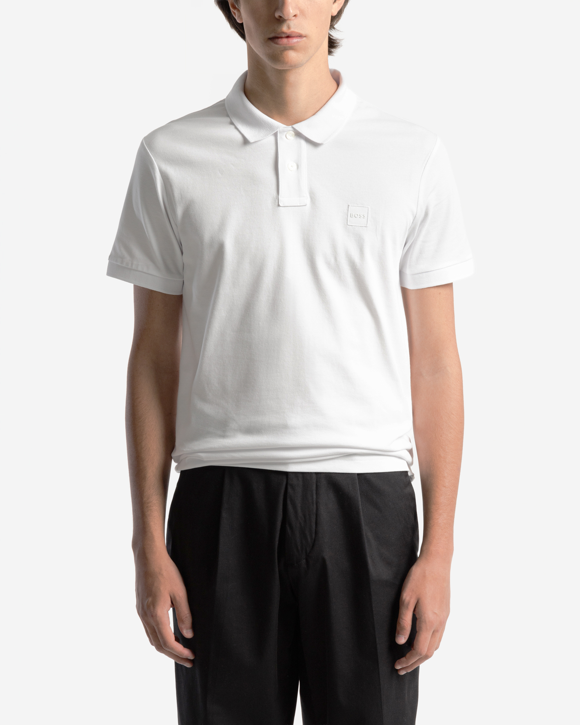 Polo em algodão piquet Boss Passenger Branco