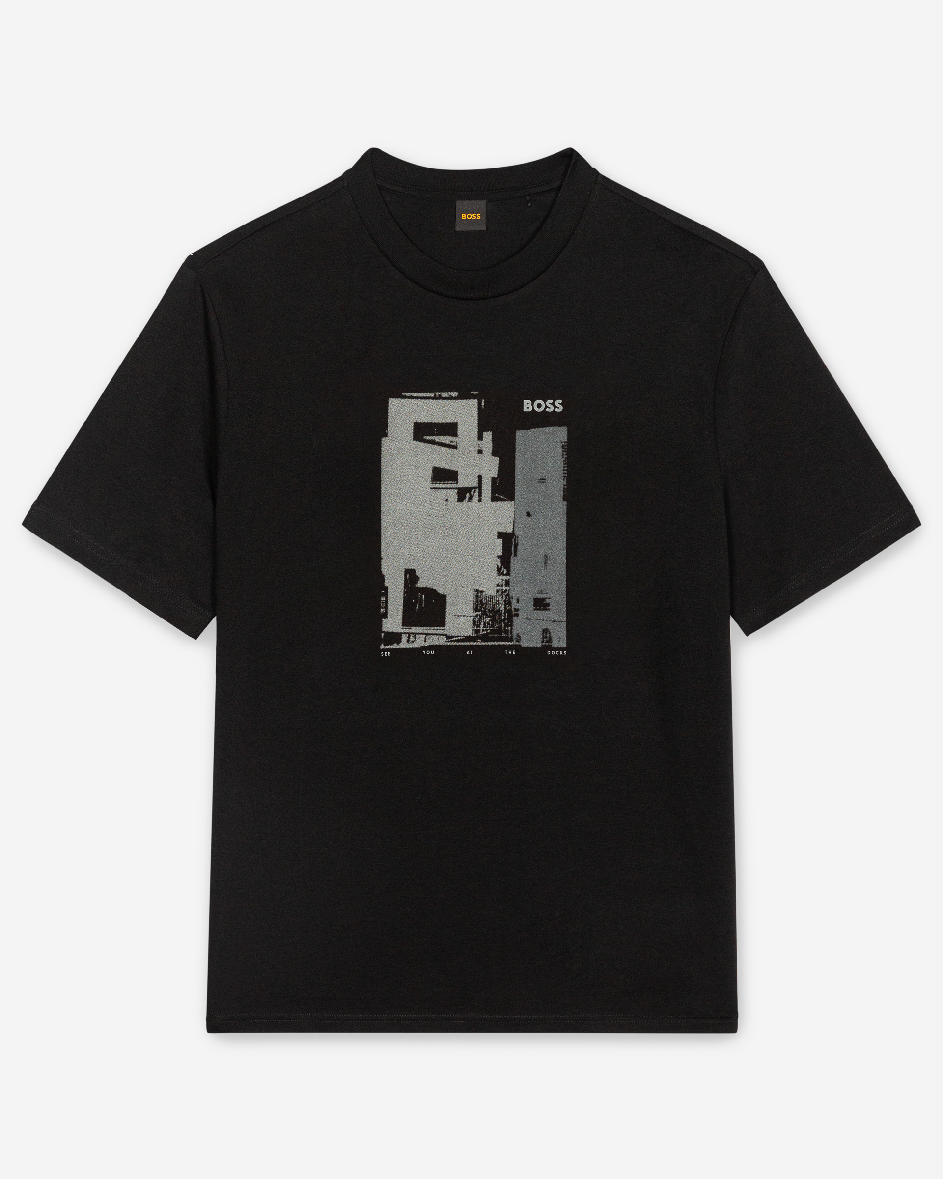 T-shirt Boss Te_Imprint Preto