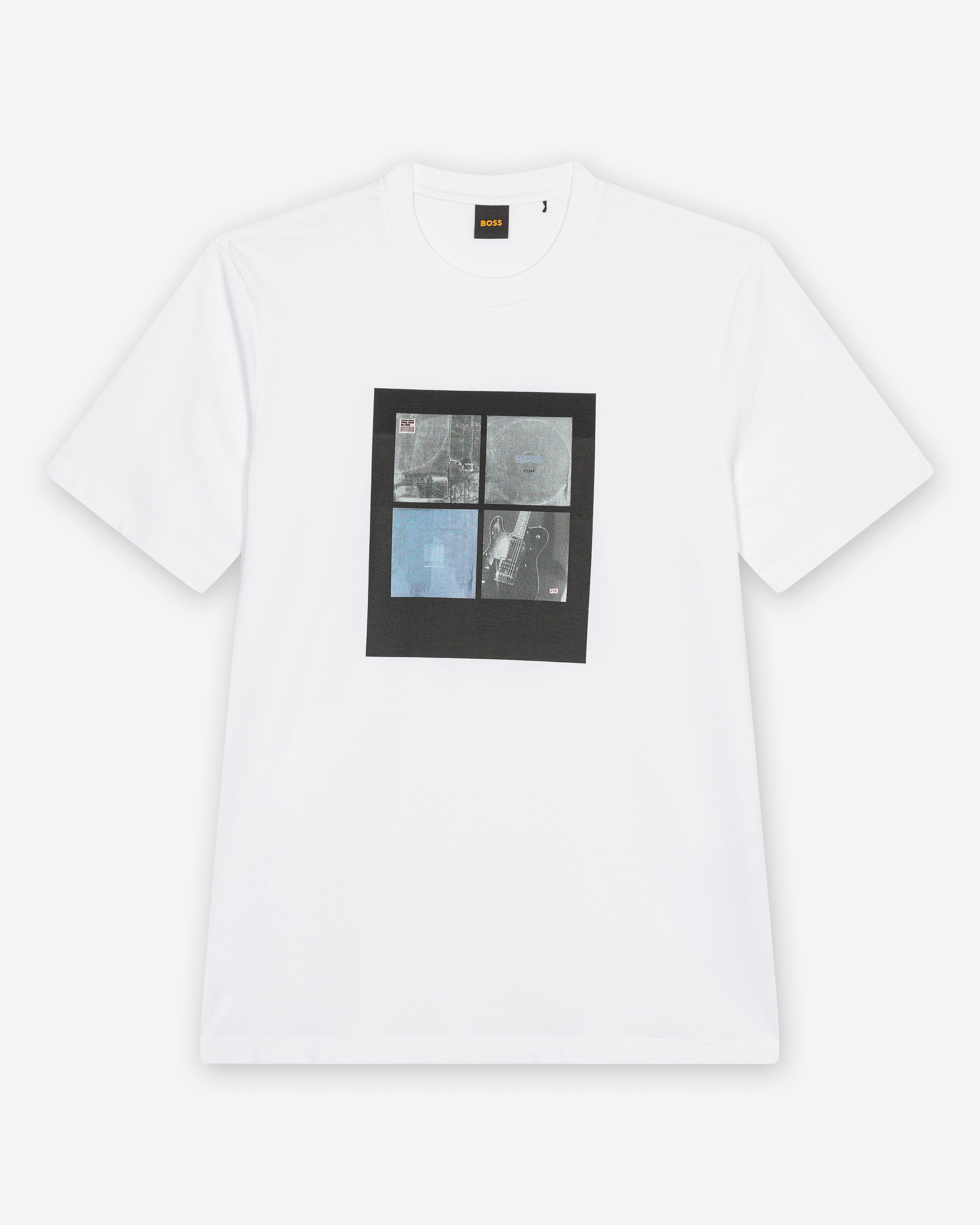 T-shirt Boss Cover Branco