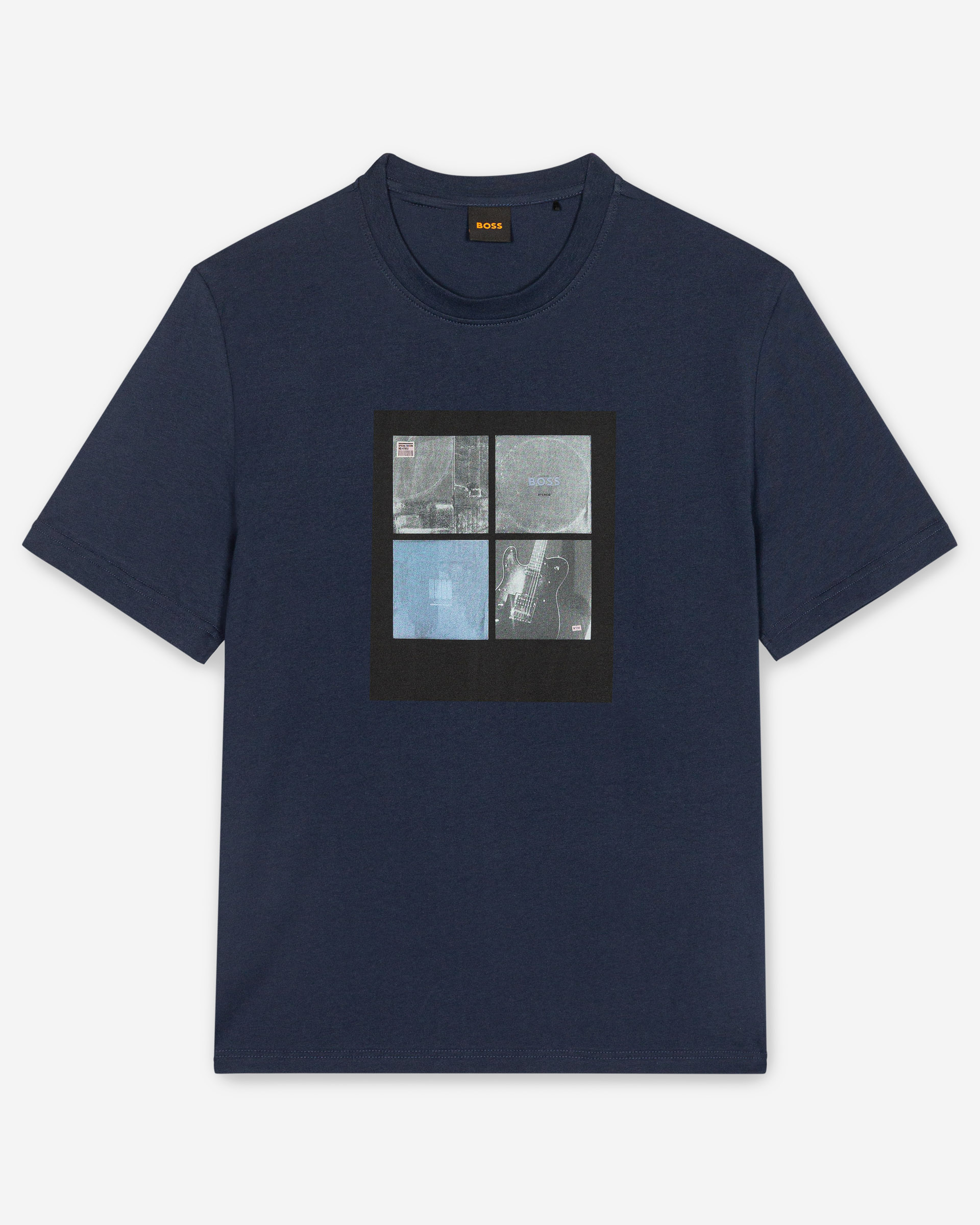 T-shirt Boss Cover Azul