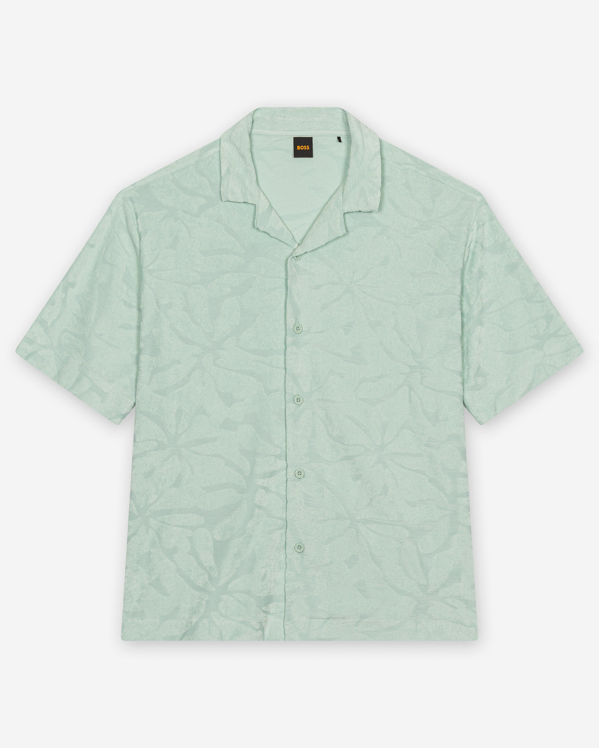 Camisa Boss Flower Azul