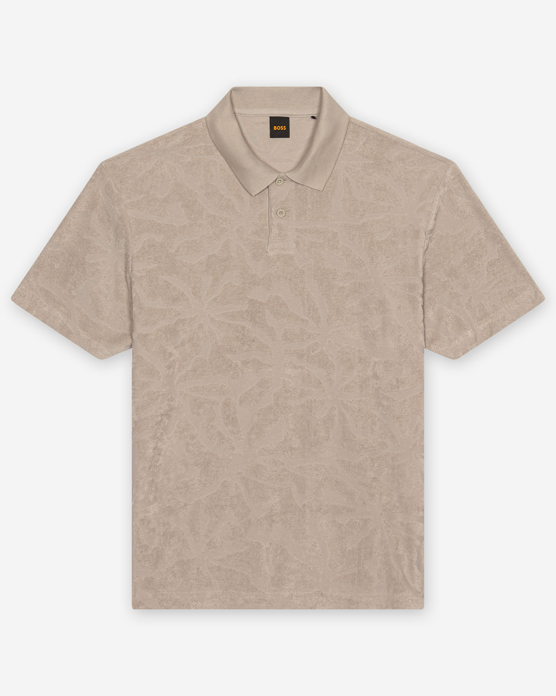 Polo Boss Flower Cinzento