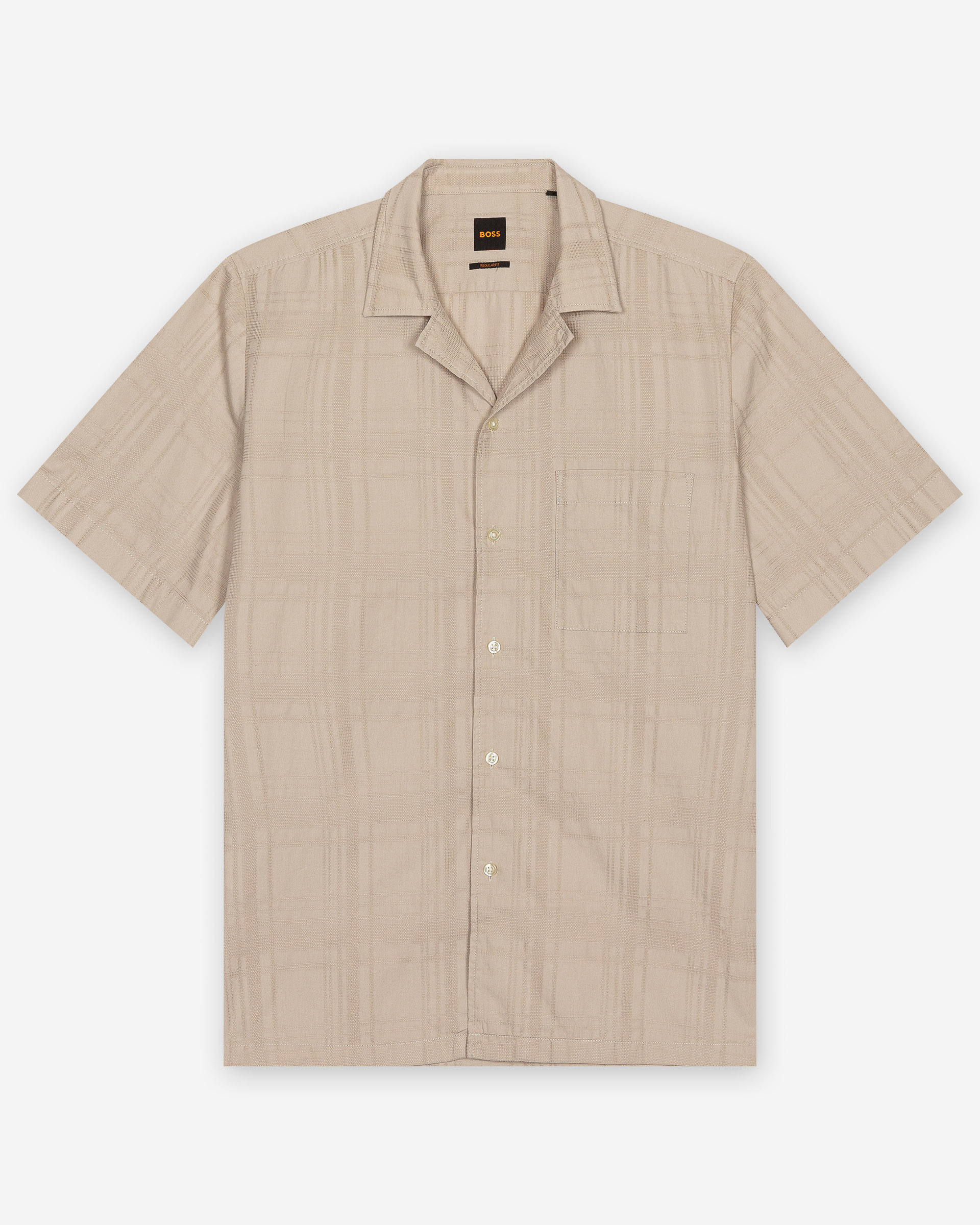 Camisa manga curta Boss Rayer M Cinzento