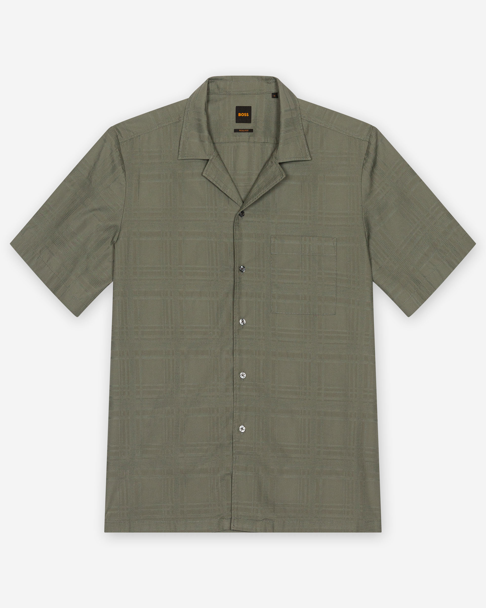 Camisa manga curta Boss Rayer M Cinzento