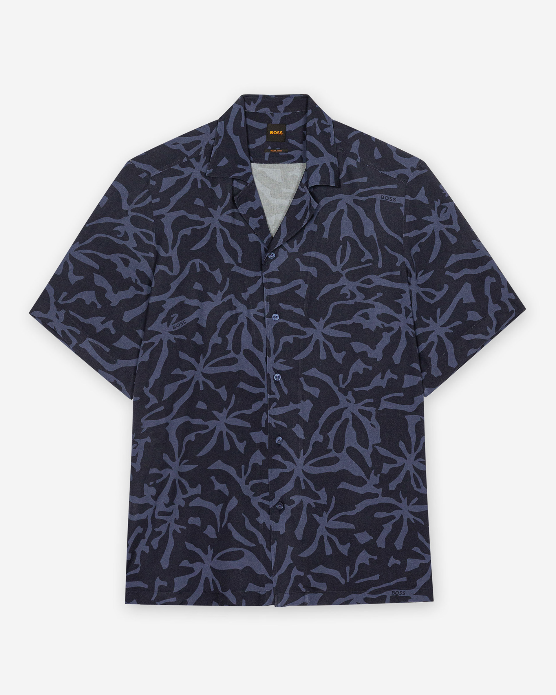 Camisa manga curta Boss Rayer M Azul
