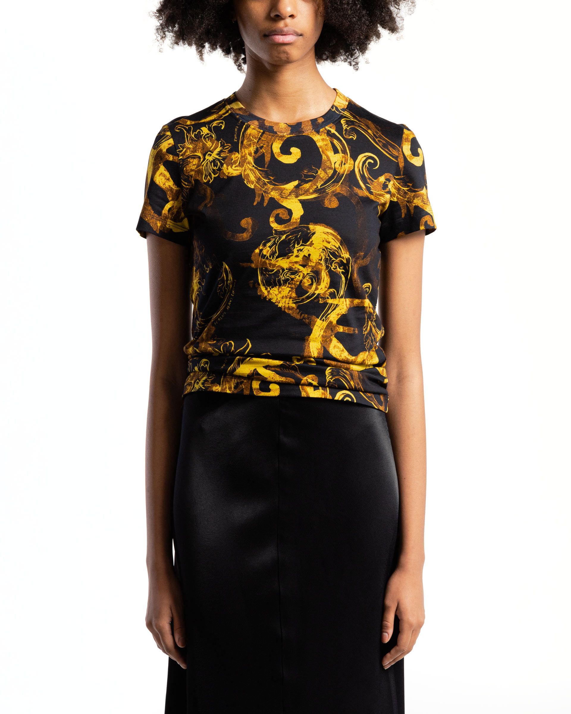 T-shirt Versace Jeans Couture 76HAH6D8 Preto