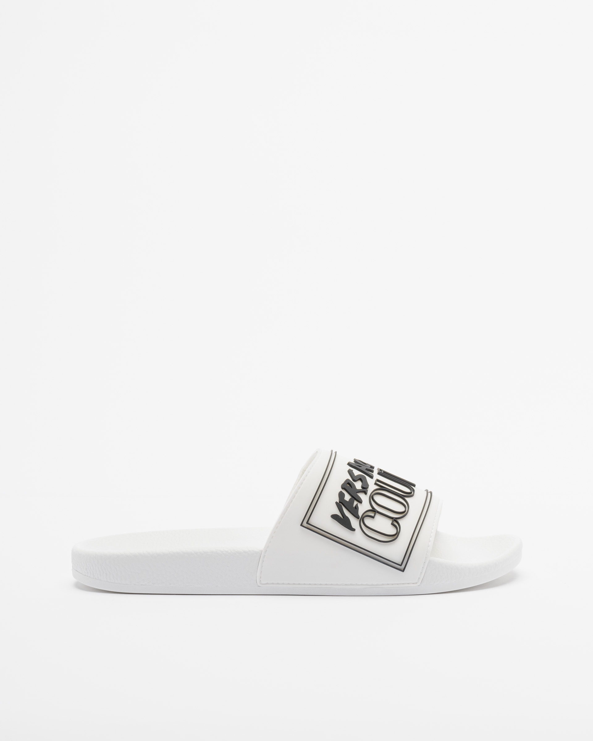 Chinelos slide Versace Jeans Couture 78YA3SQ3 Branco