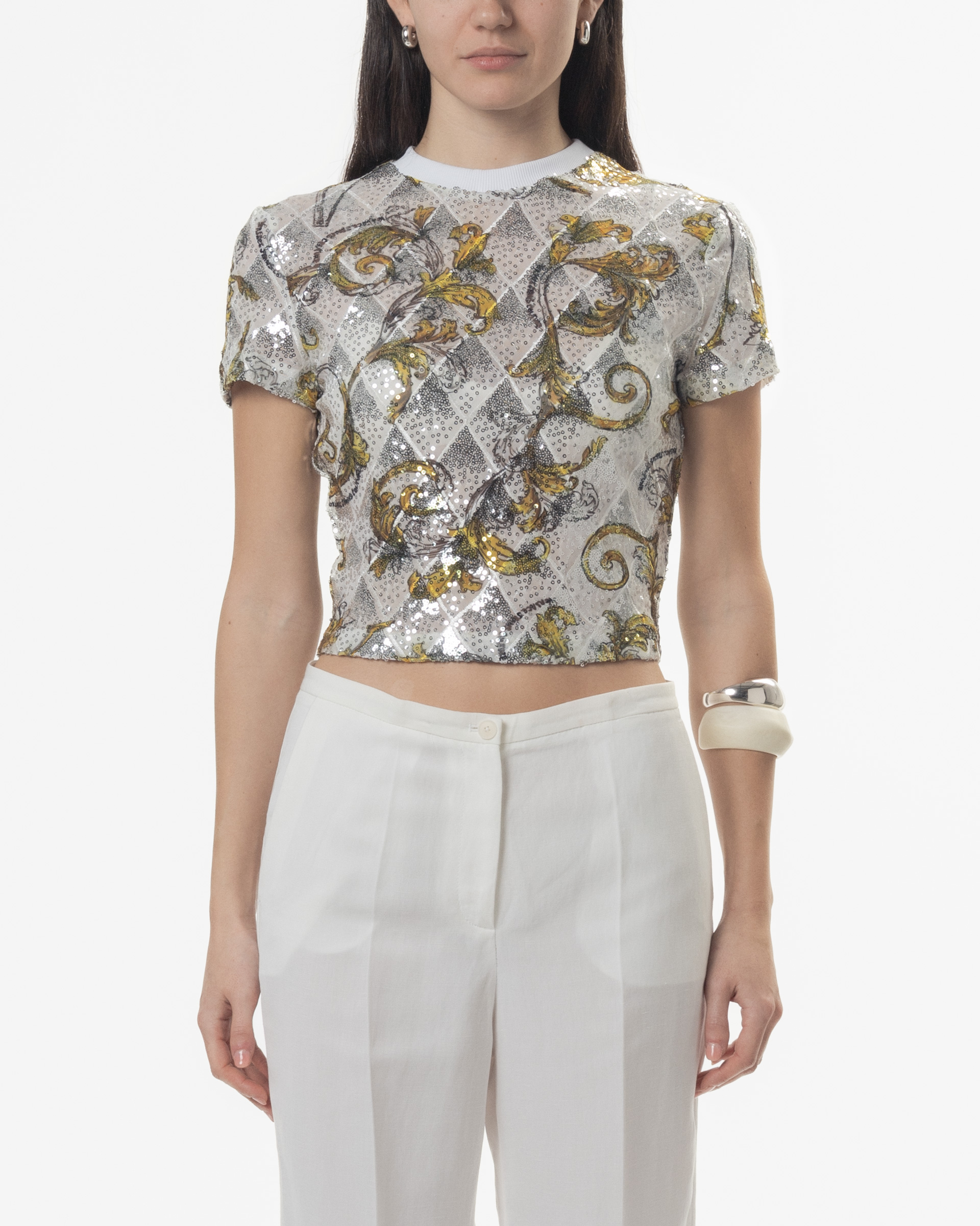 T-shirt Versace Jeans Couture 78HAH602 Branco