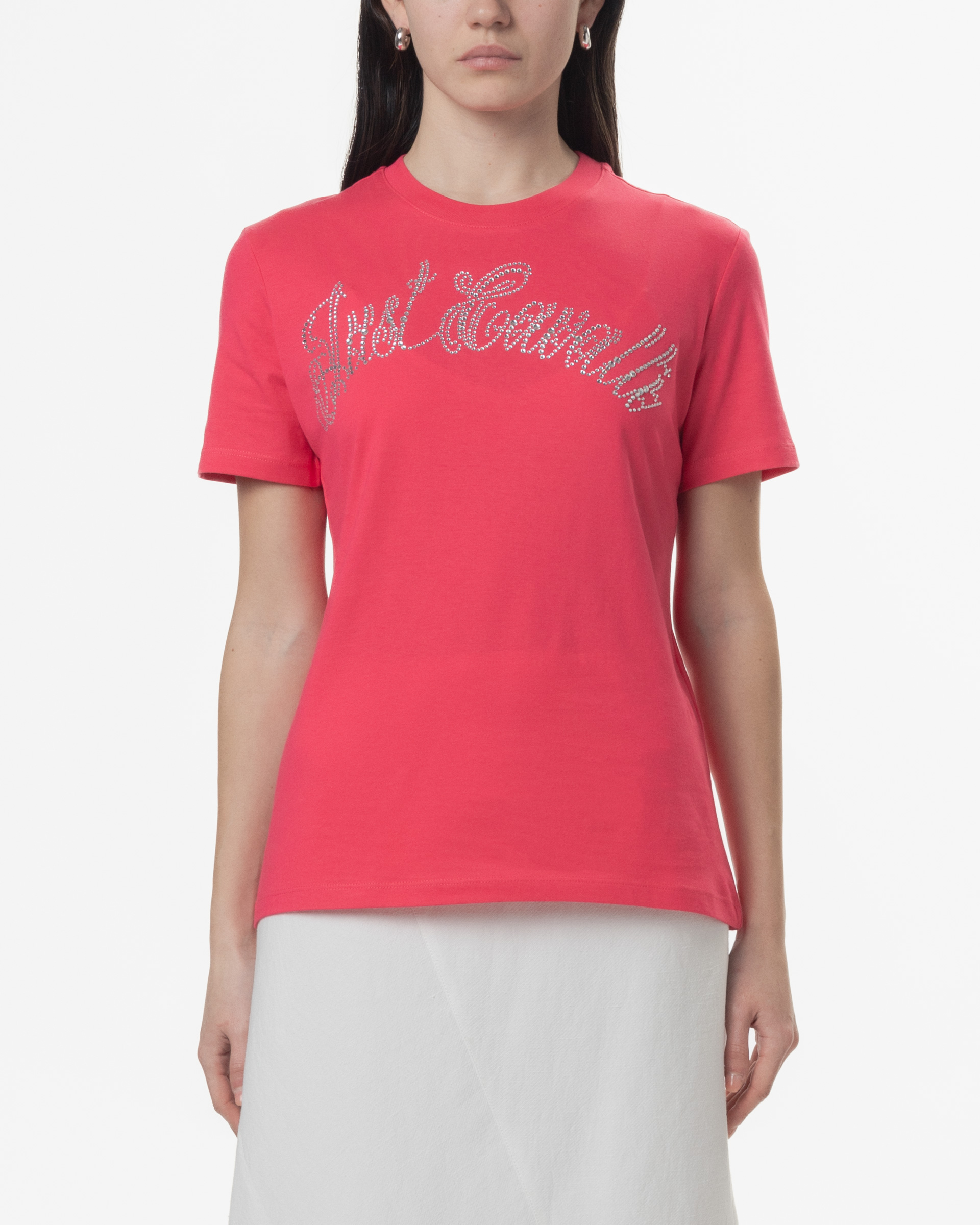 T-shirt Just Cavalli 78PAHE09 Rosa