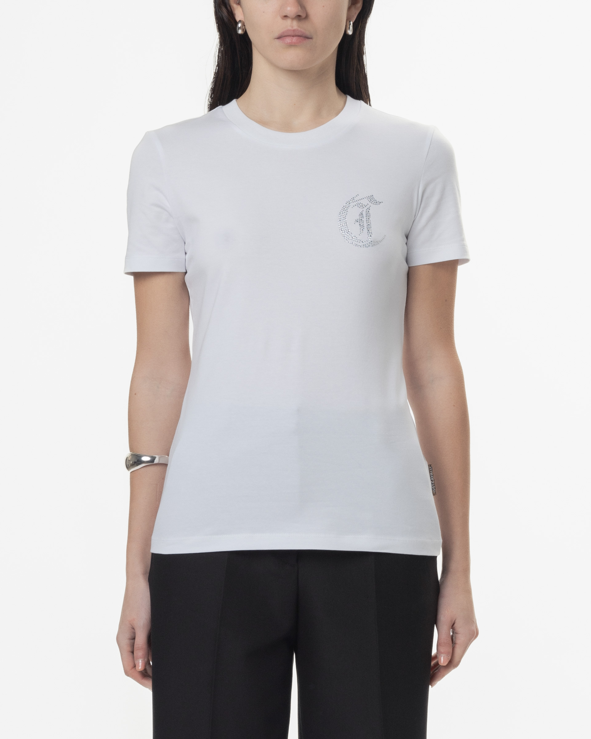 T-shirt Just Cavalli 78PAHE11 Branco