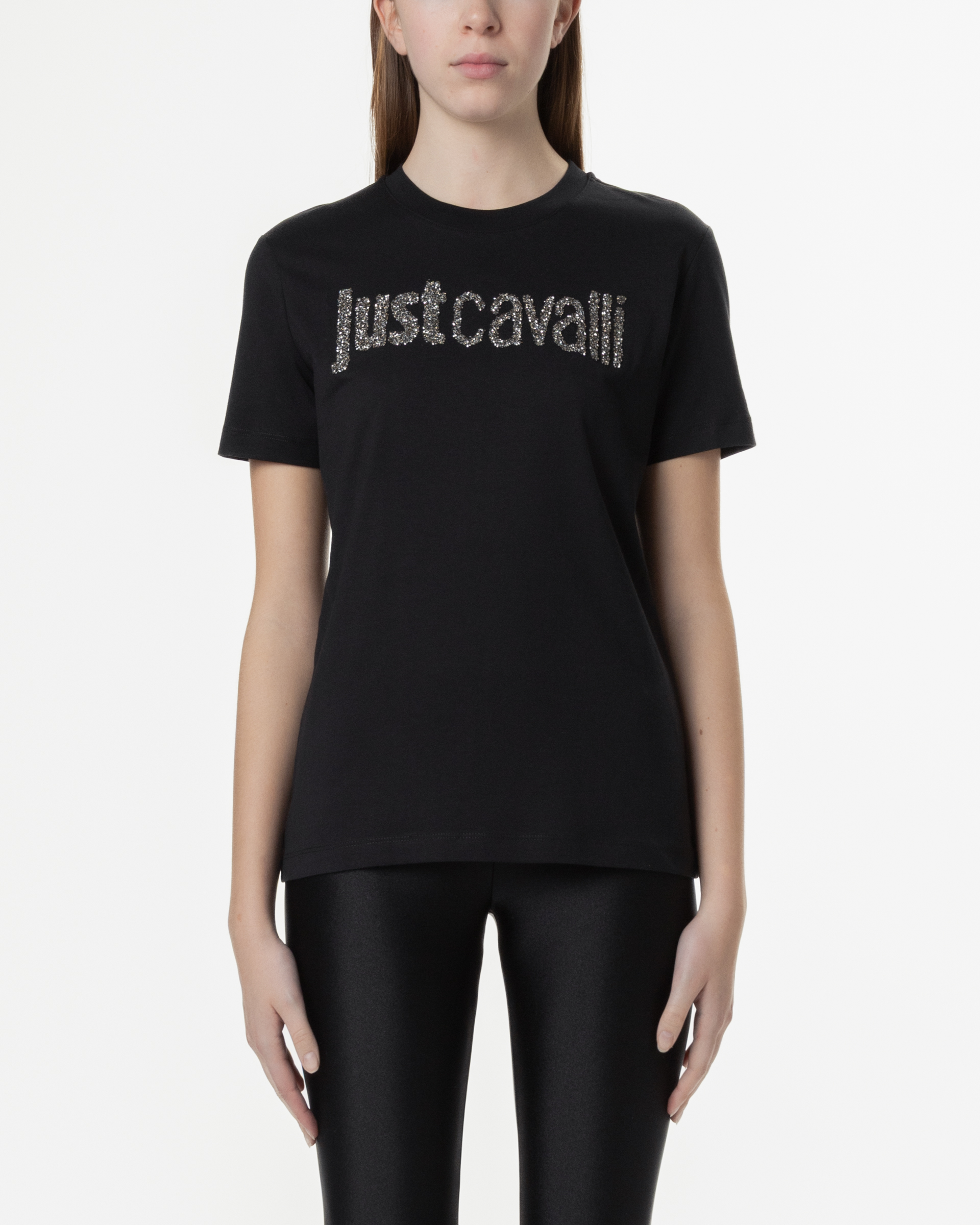 T-shirt Just Cavalli 78PAHE12 Preto