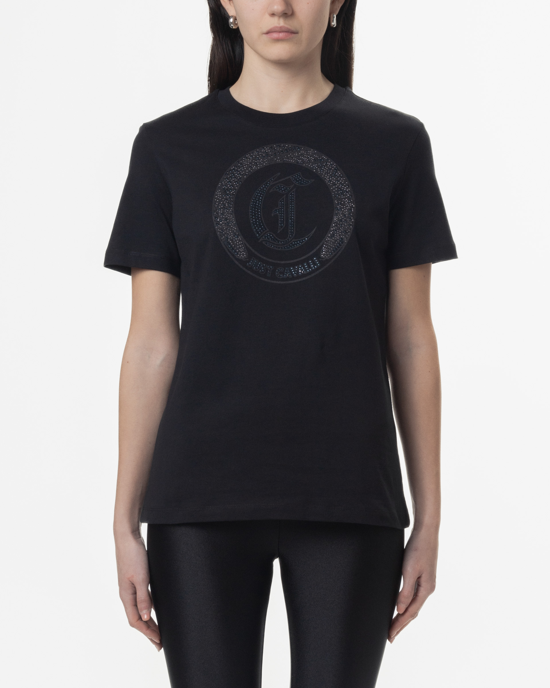 T-shirt Just Cavalli 78PAHE13 Preto