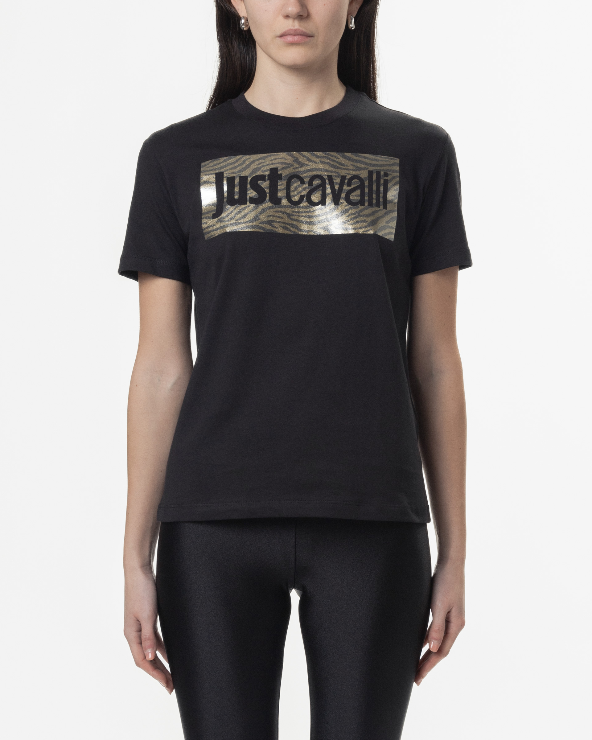 T-shirt Just Cavalli 78PAHT15 Preto