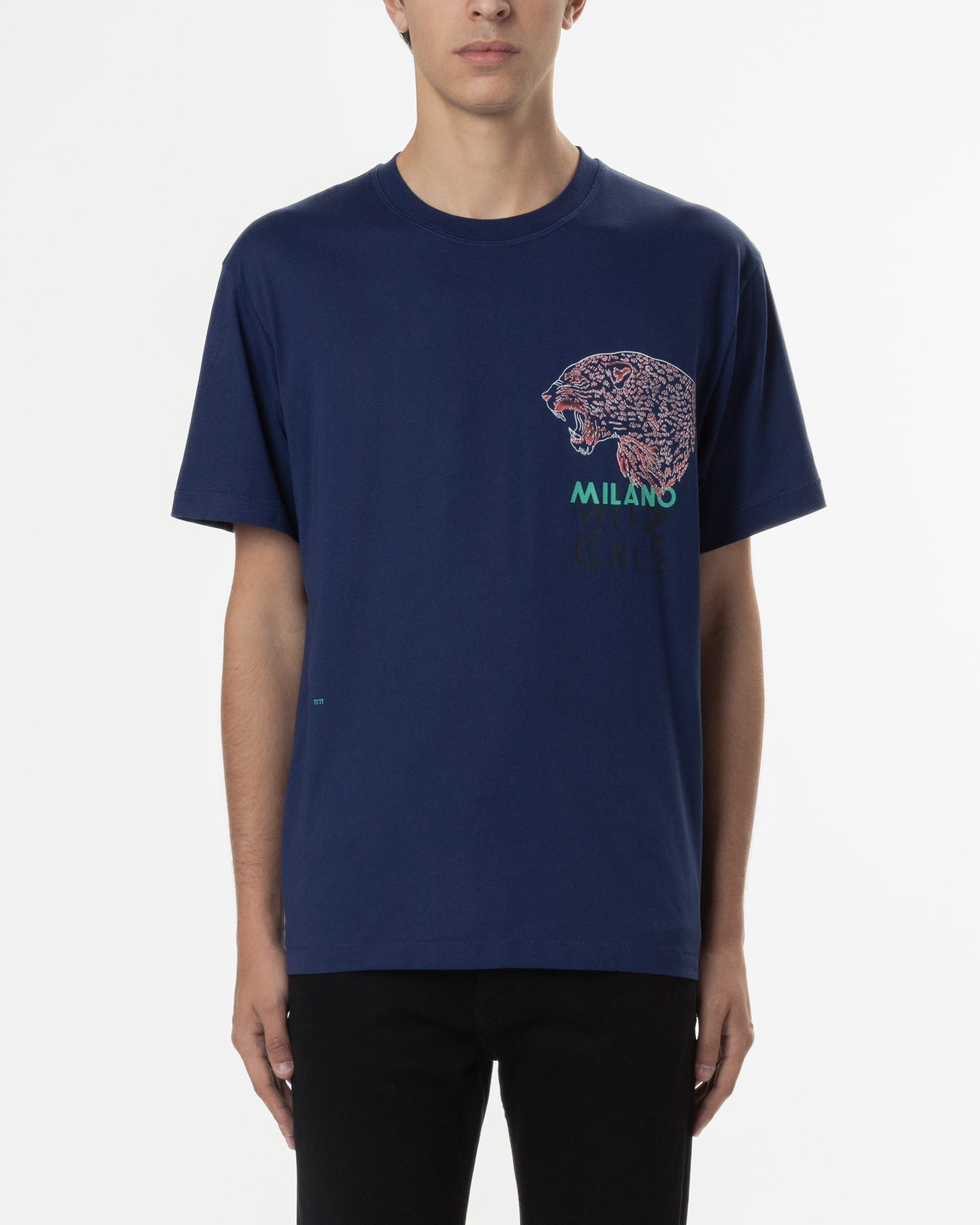 T-shirt Just Cavalli 78OAHC04 Azul