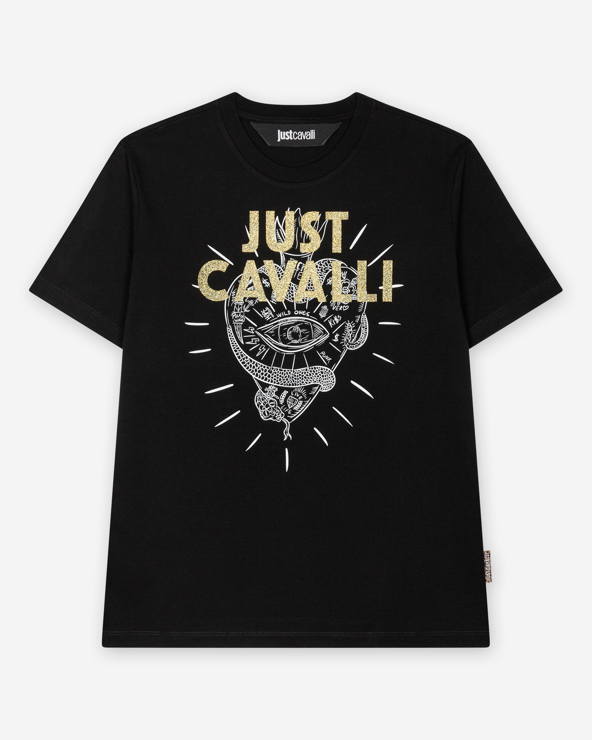 T-shirt Just Cavalli 79PAHE04 Preto