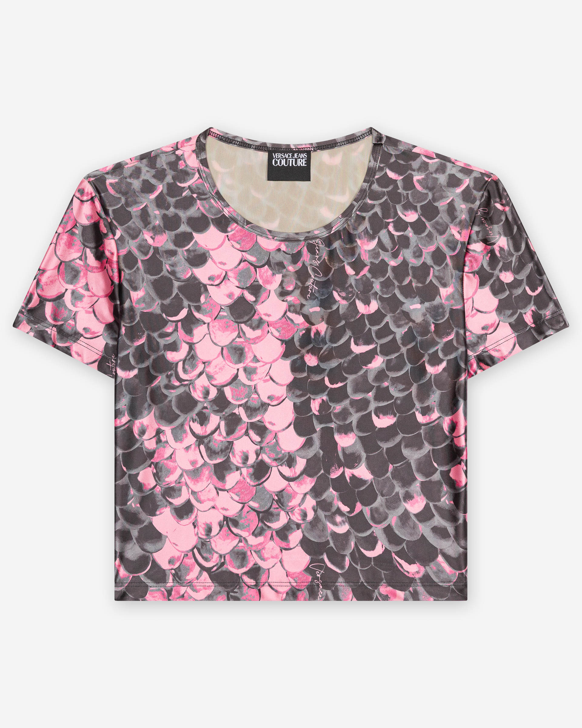 T-shirt Versace Jeans Couture Lycra Print Animalier Rosa