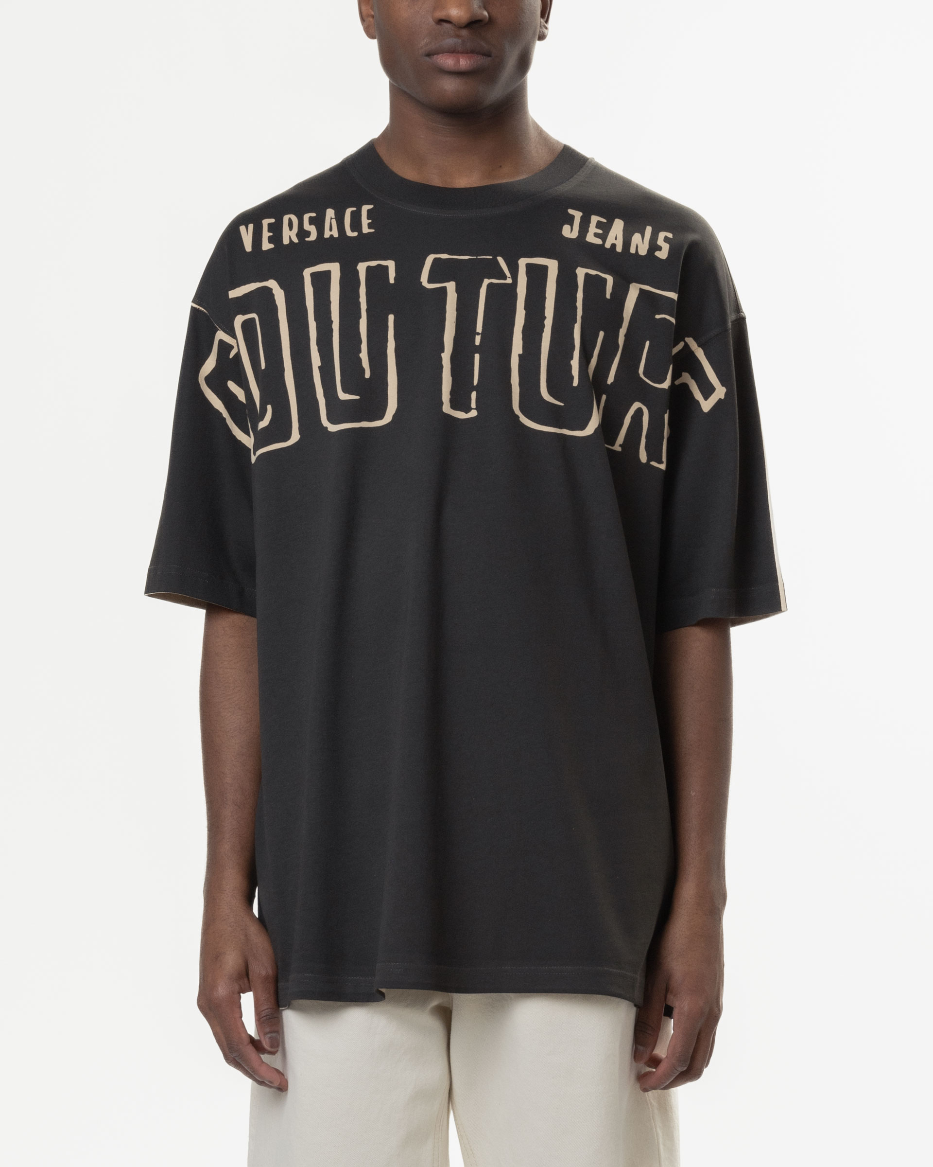 T-shirt Versace Jeans Couture 78GAHE00 Castanho