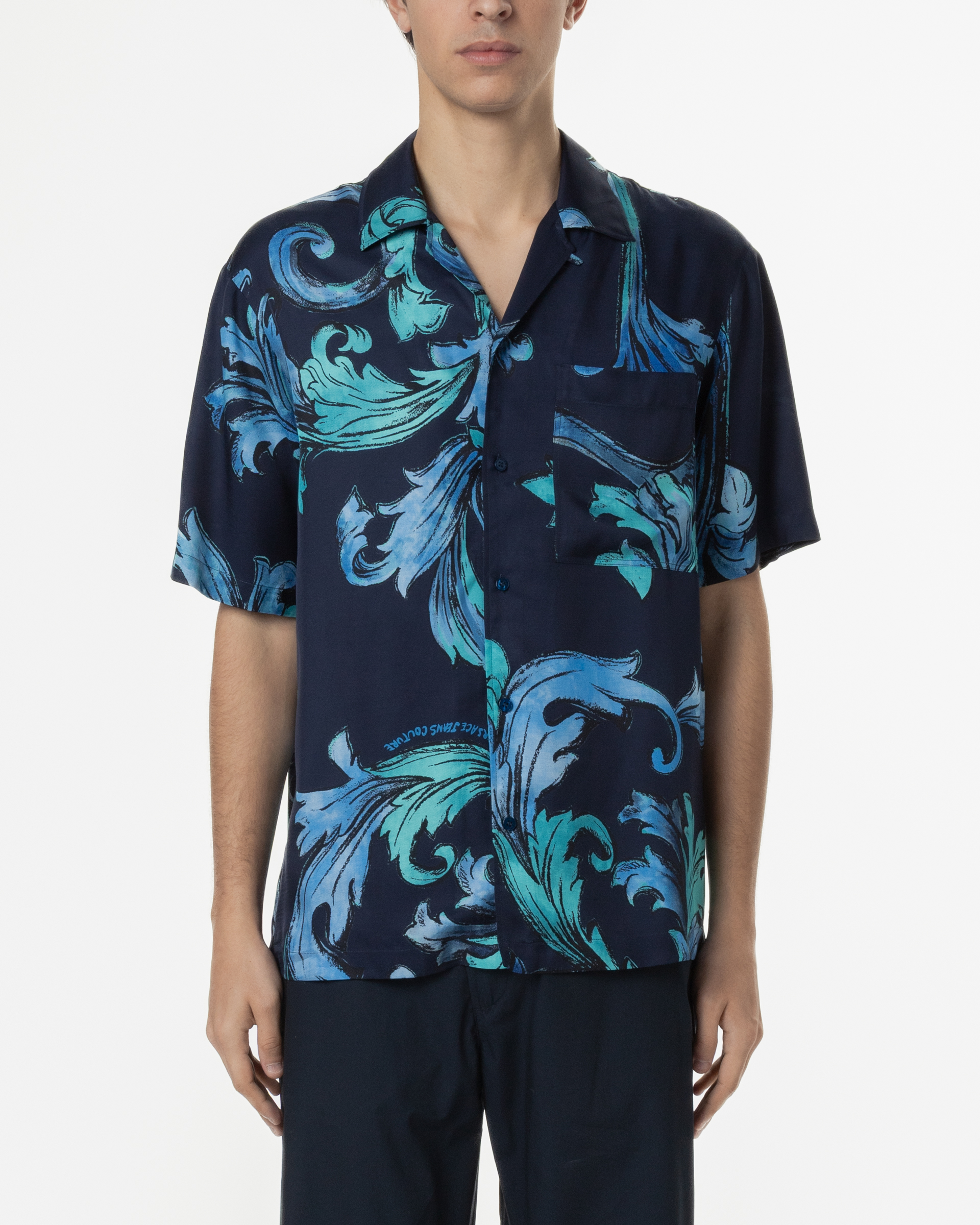 Camisa manga curta Versace Jeans Couture 78GAL2B0 Azul