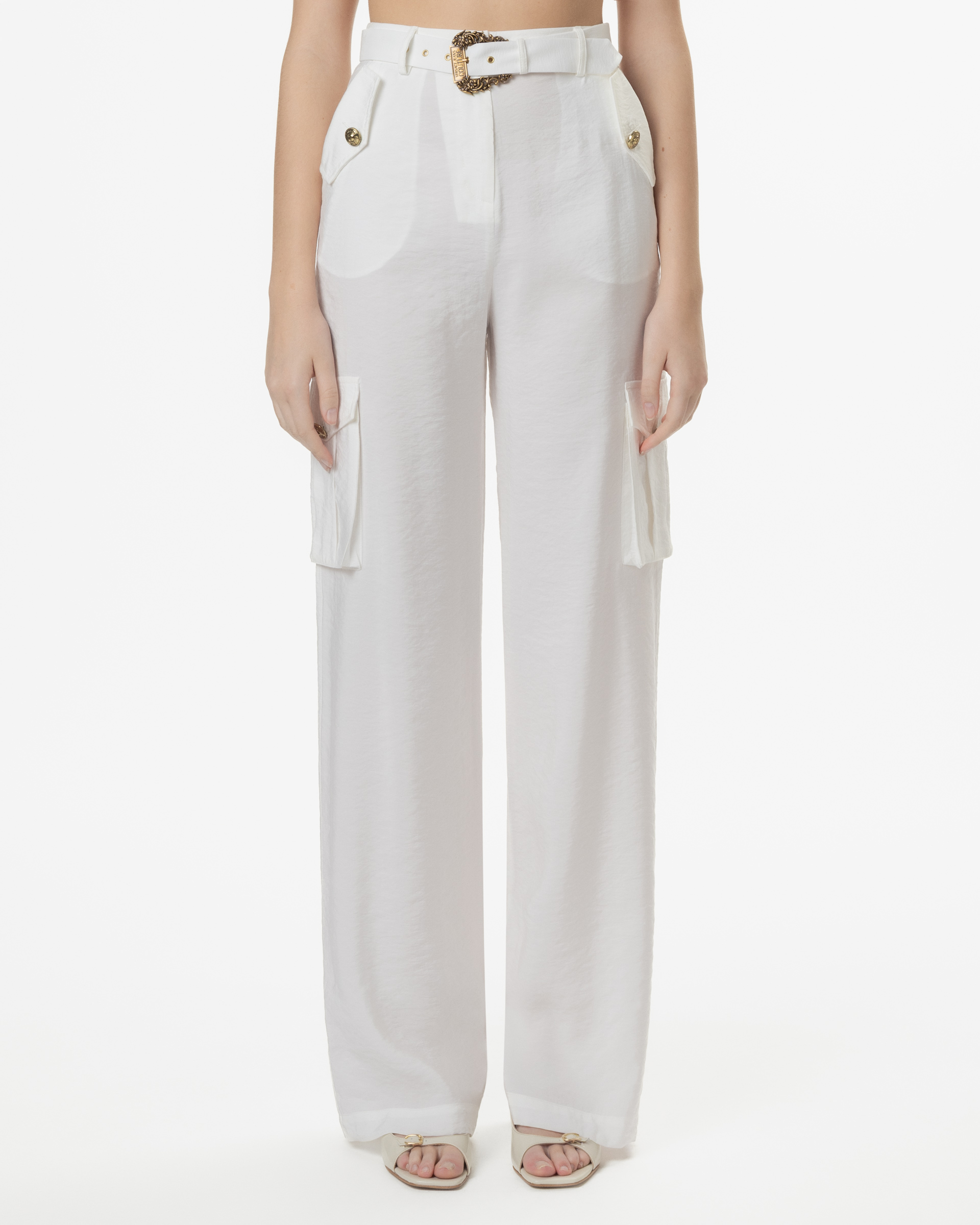 Calças Versace Jeans Couture 78HAA109 Branco