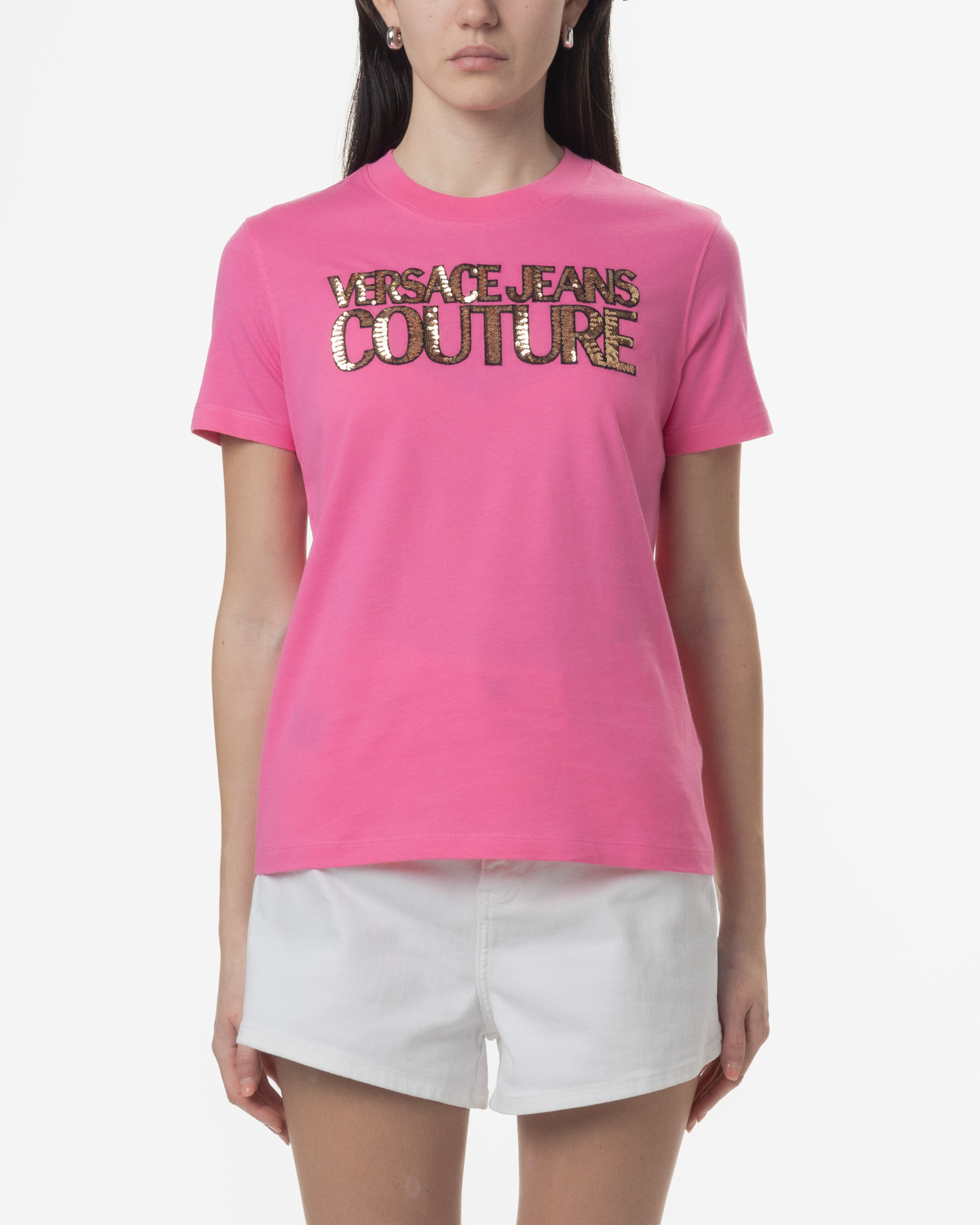 T-shirt Versace Jeans Couture 78HAHE02 Rosa