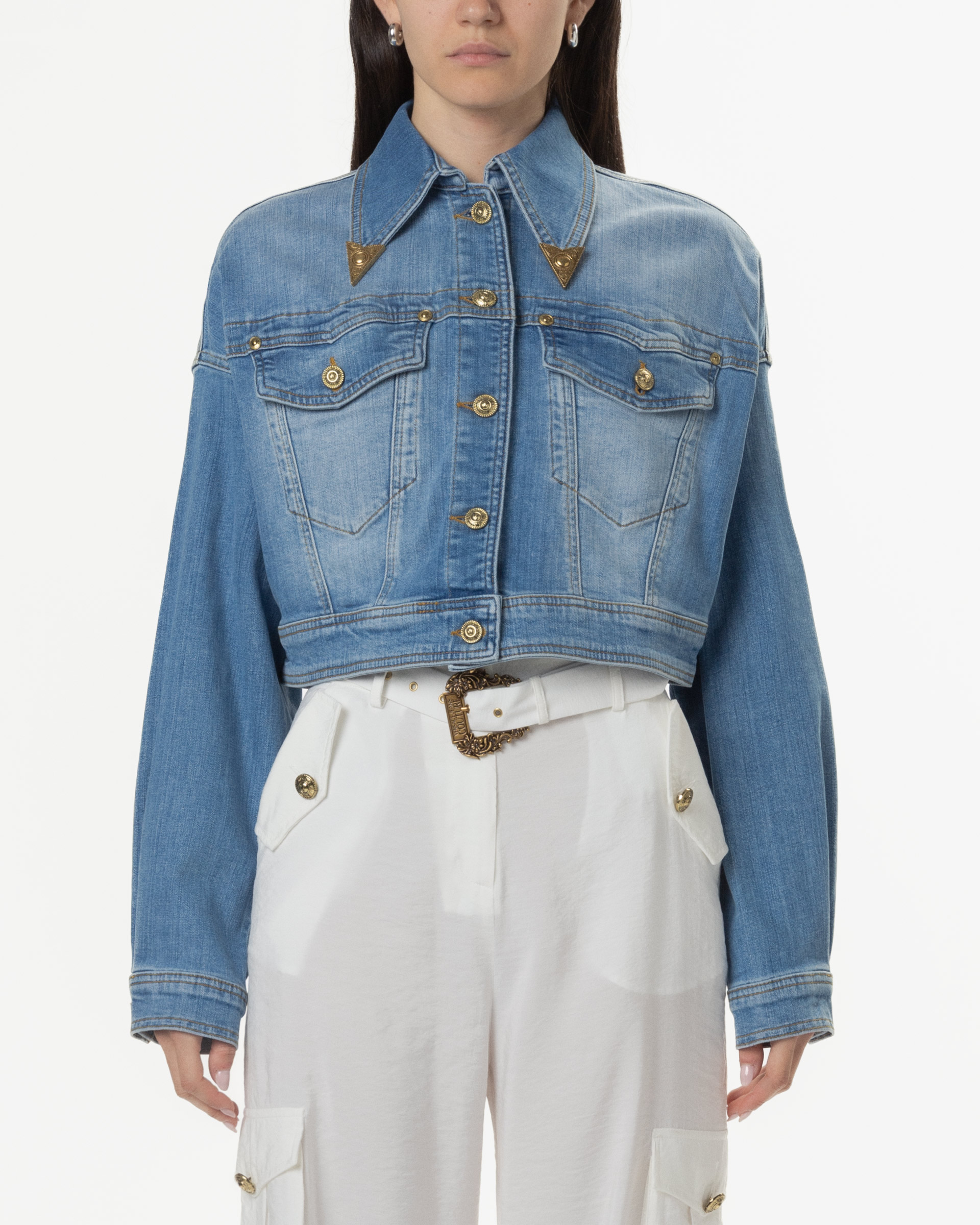Casaco de ganga Versace Jeans Couture 78HAS450 Azul