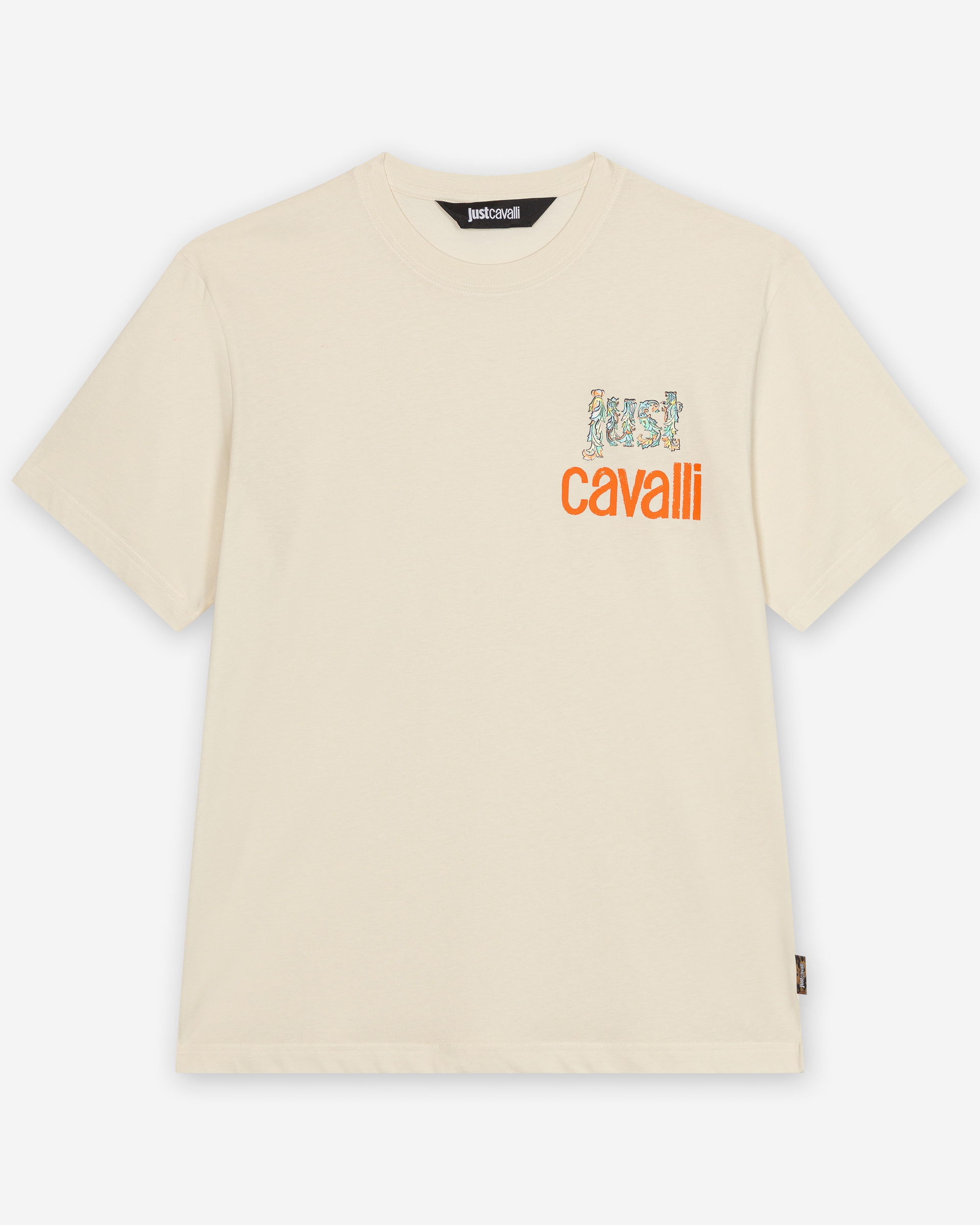 T-shirt Just Cavalli R Logo Small Bege