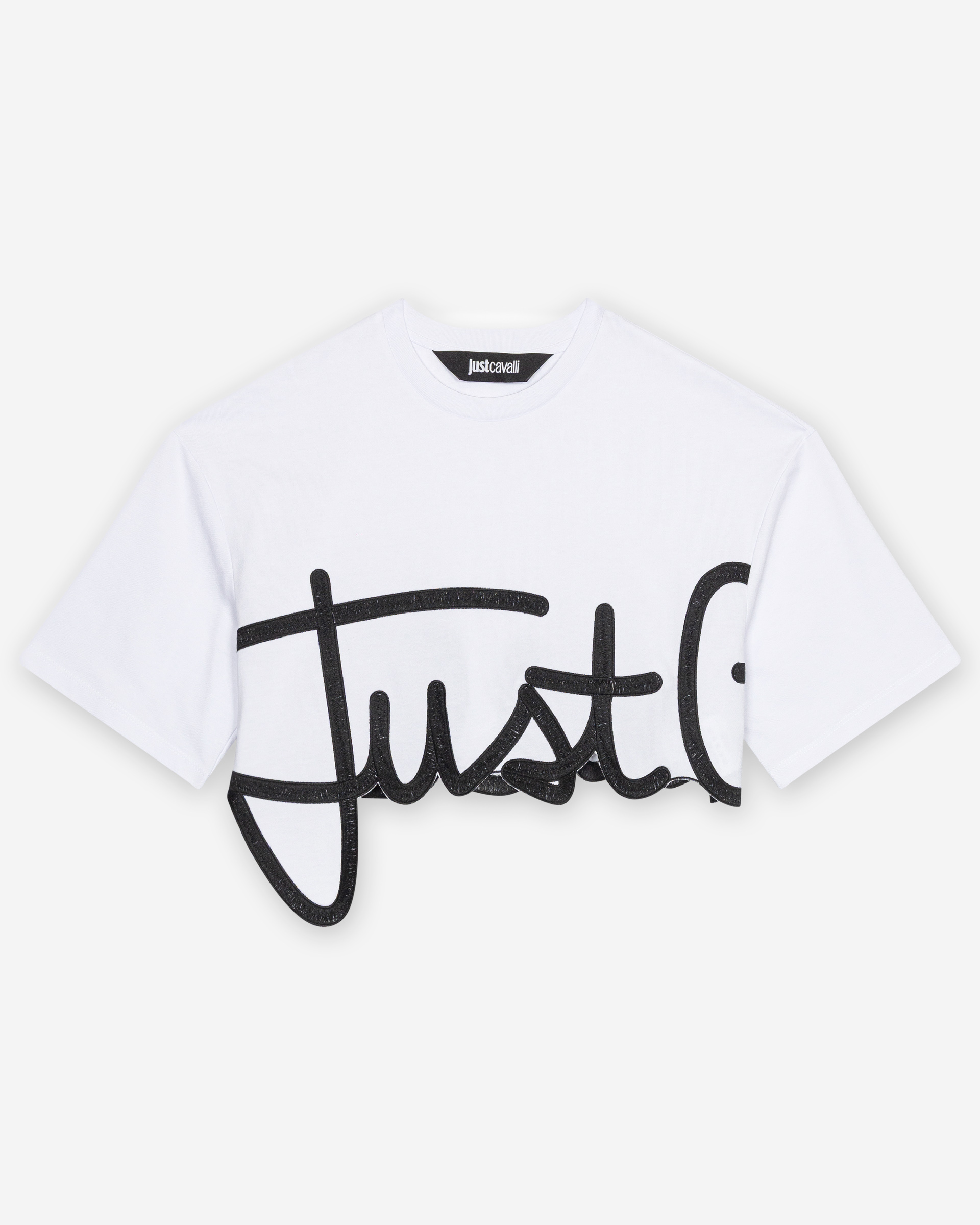 T-shirt Just Cavalli CR Logo Sign Branco