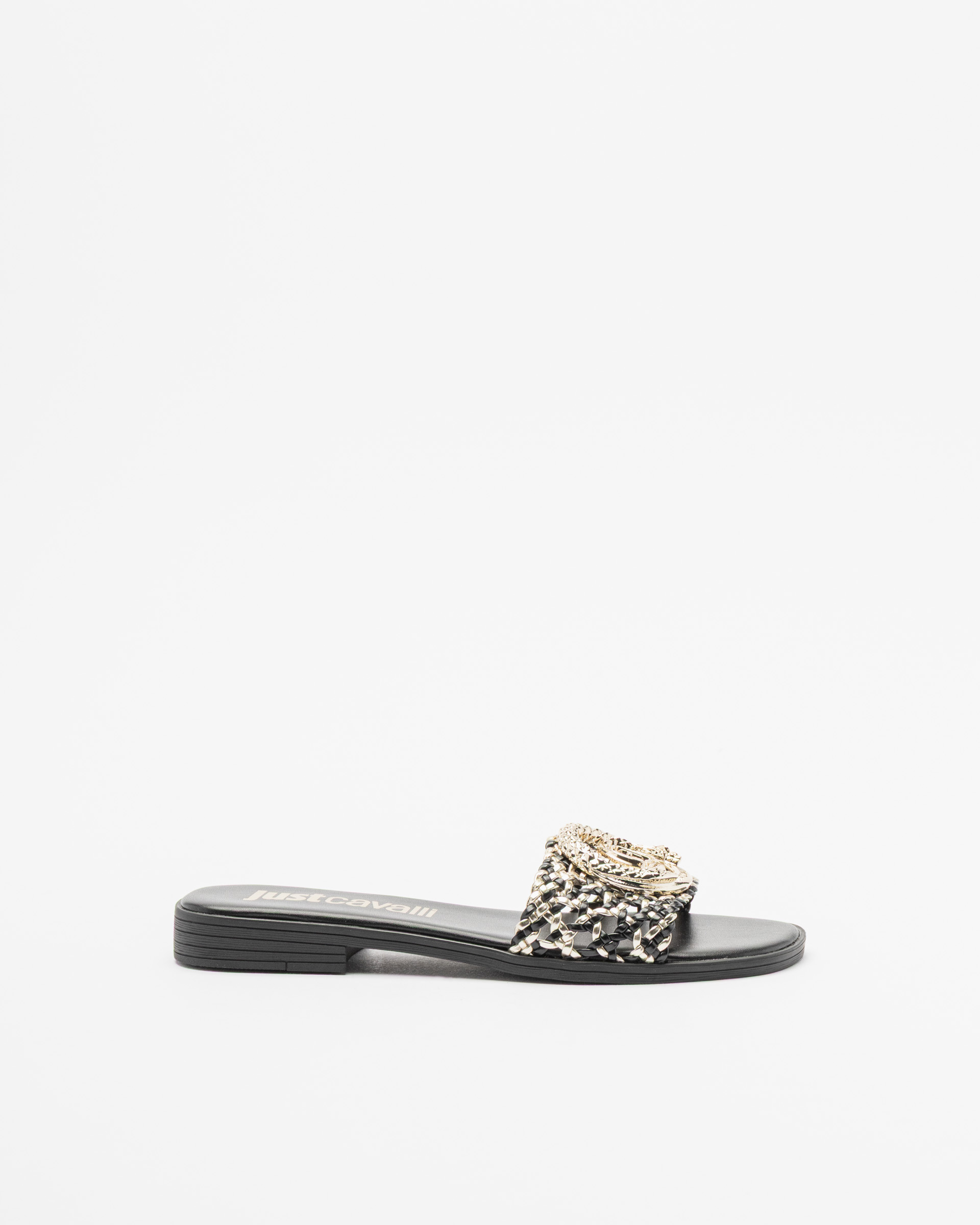 Chinelos Just Cavalli Fondo Elisie Preto