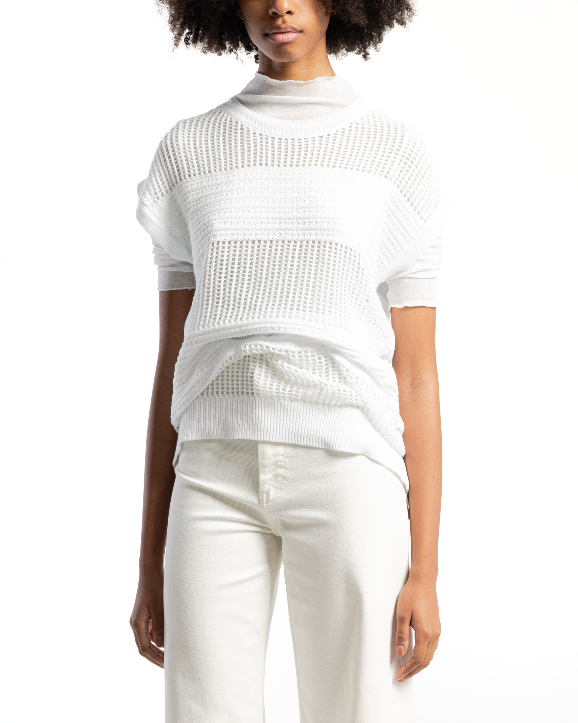 T-shirt comprida Armani Exchange 3DYH1N Branco
