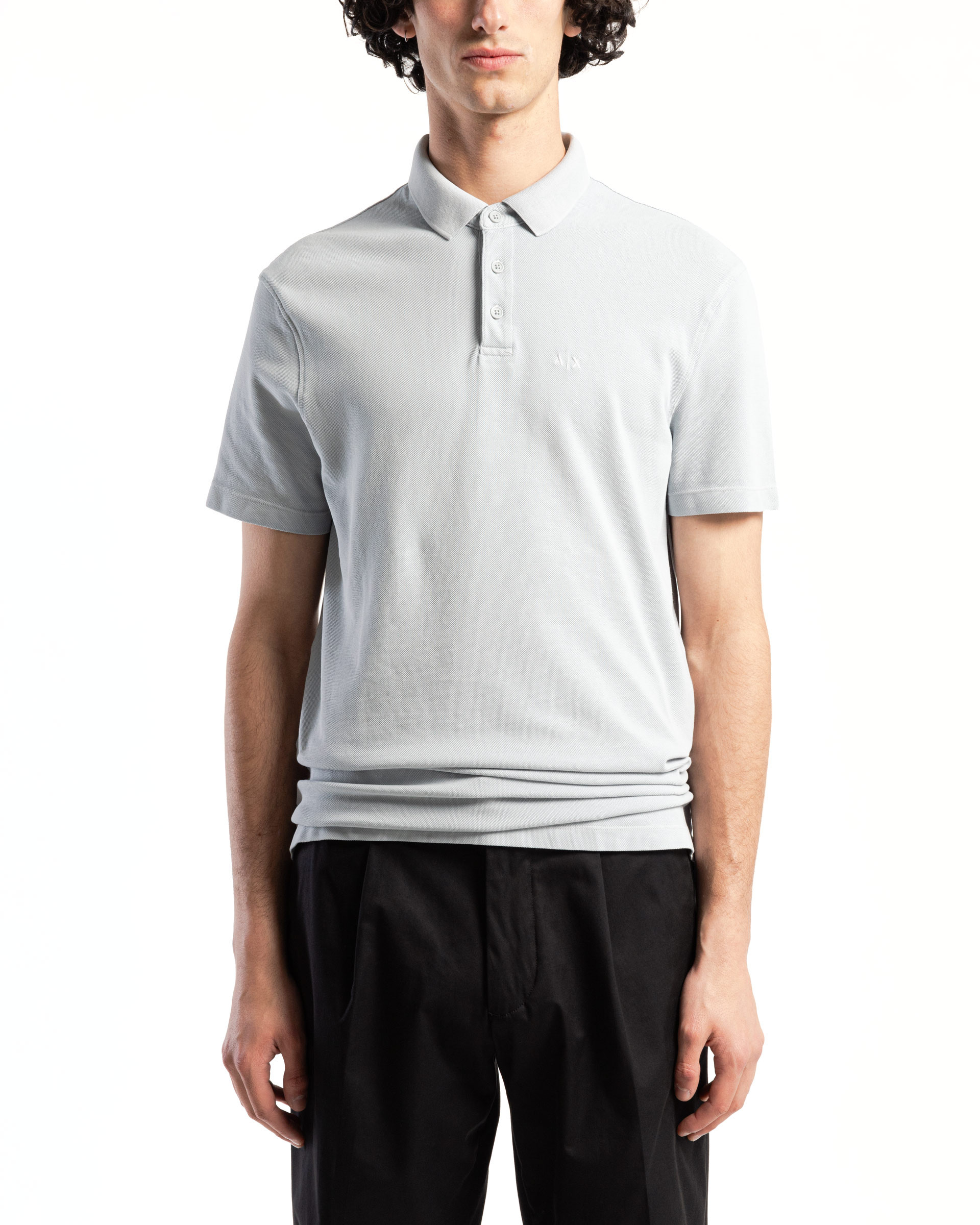 Polo Armani Exchange 3DZFAB Cinzento